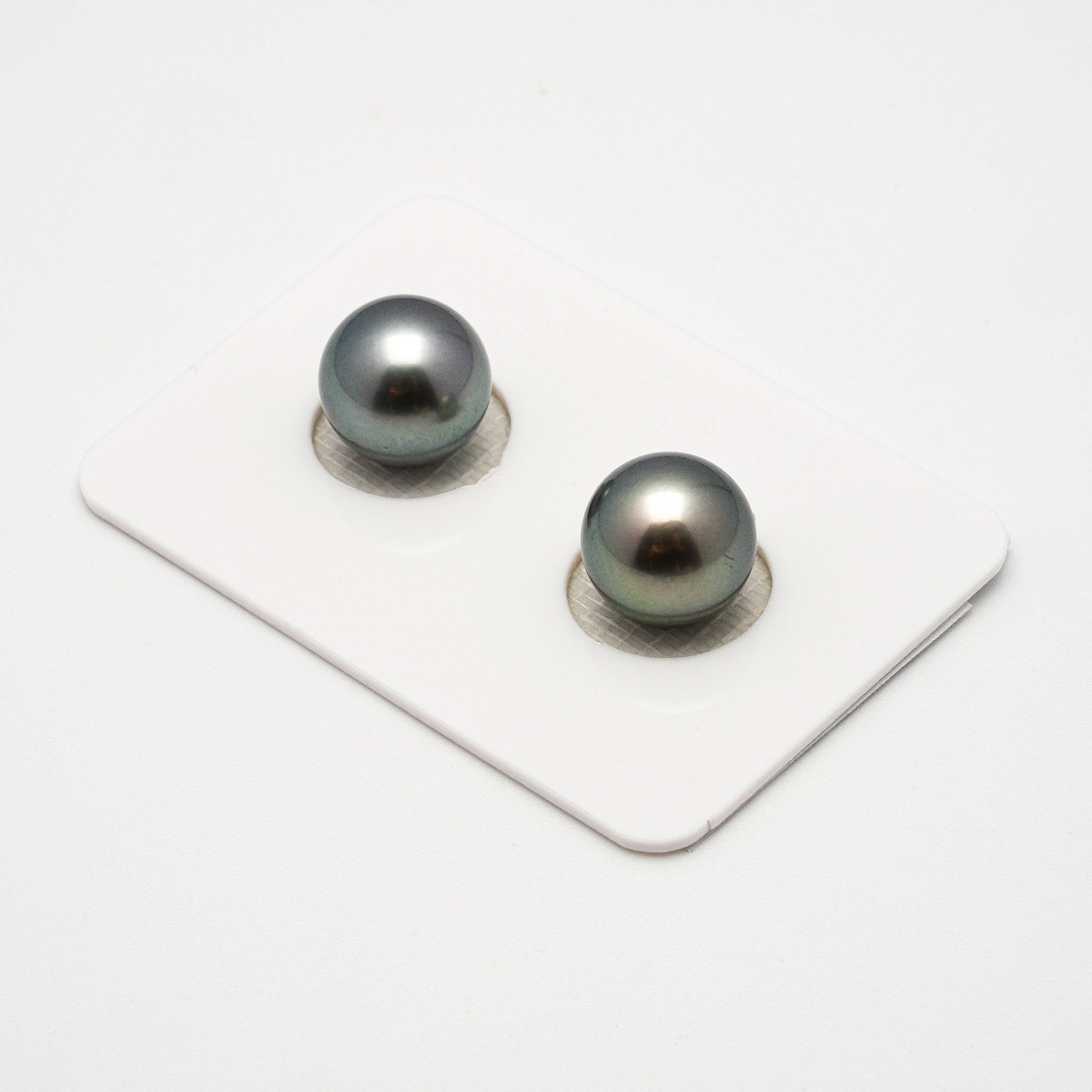 2pcs Multicolor 10.4-10.5mm - RSR AAA/AA Quality Tahitian Pearl Pair ER1214 A86