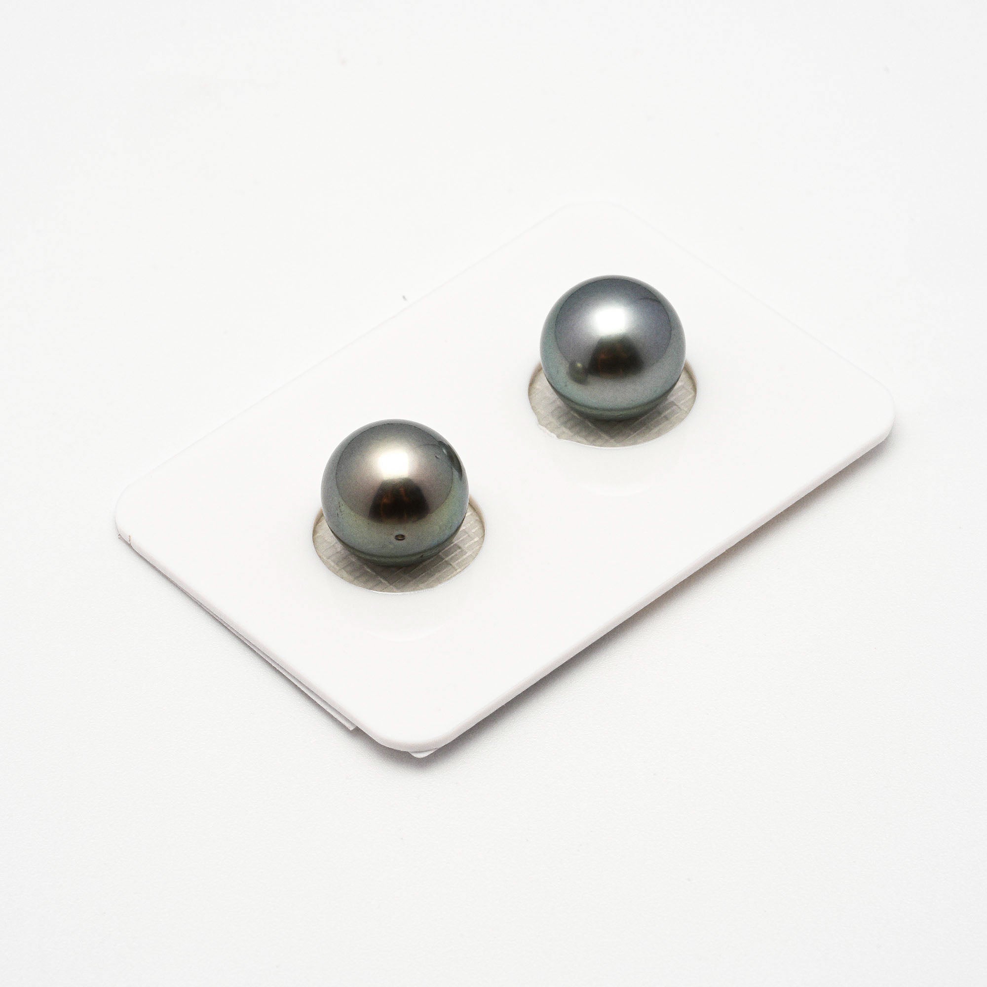 2pcs Multicolor 10.4-10.5mm - RSR AAA/AA Quality Tahitian Pearl Pair ER1214 A86