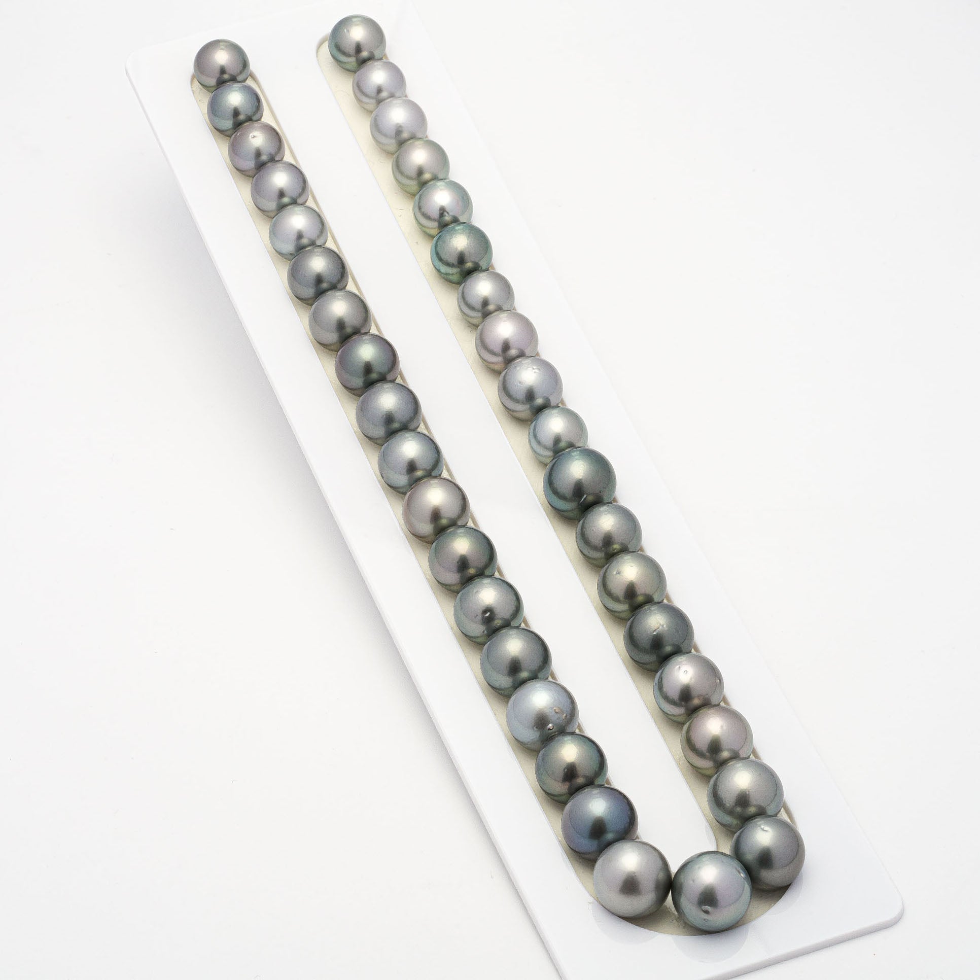 37pcs Light 10-13mm - RSR AA/AAA Quality Tahitian Pearl Necklace NL661