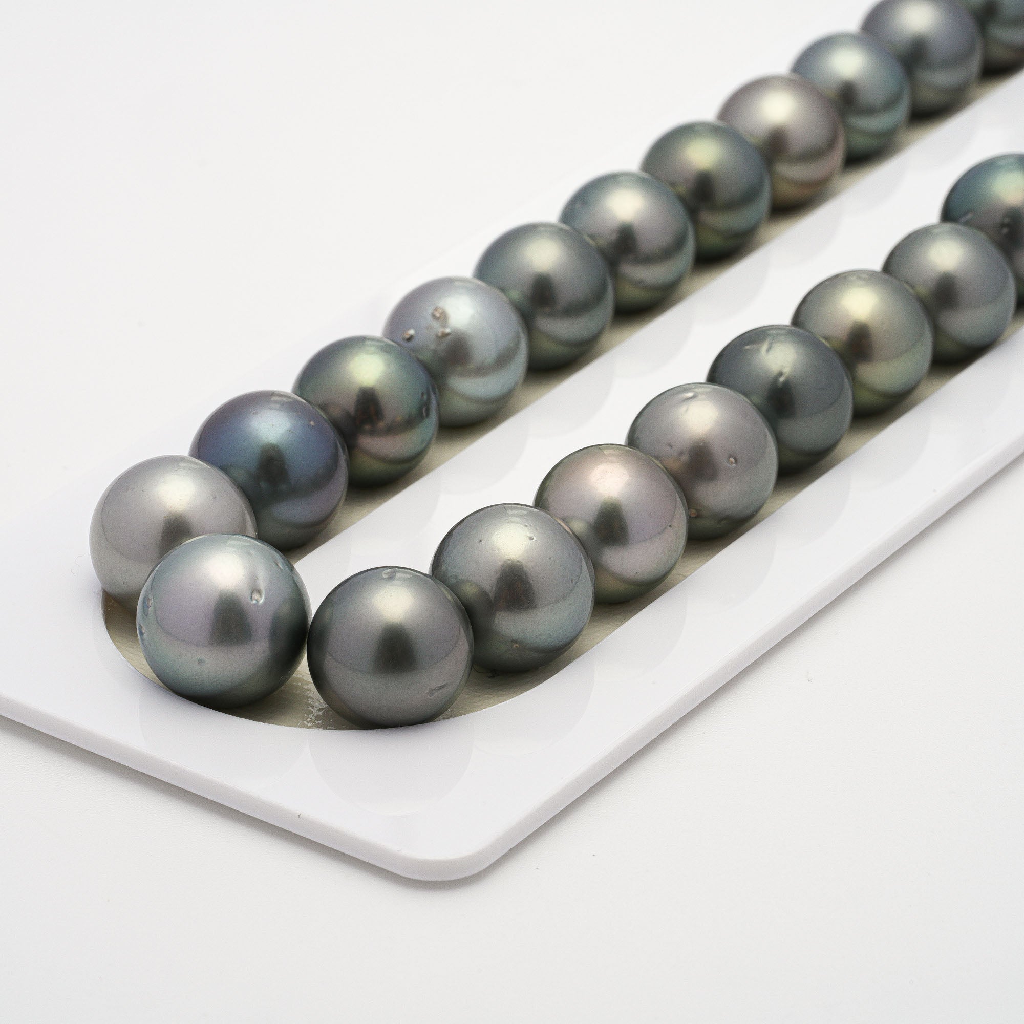 37pcs Light 10-13mm - RSR AA/AAA Quality Tahitian Pearl Necklace NL661