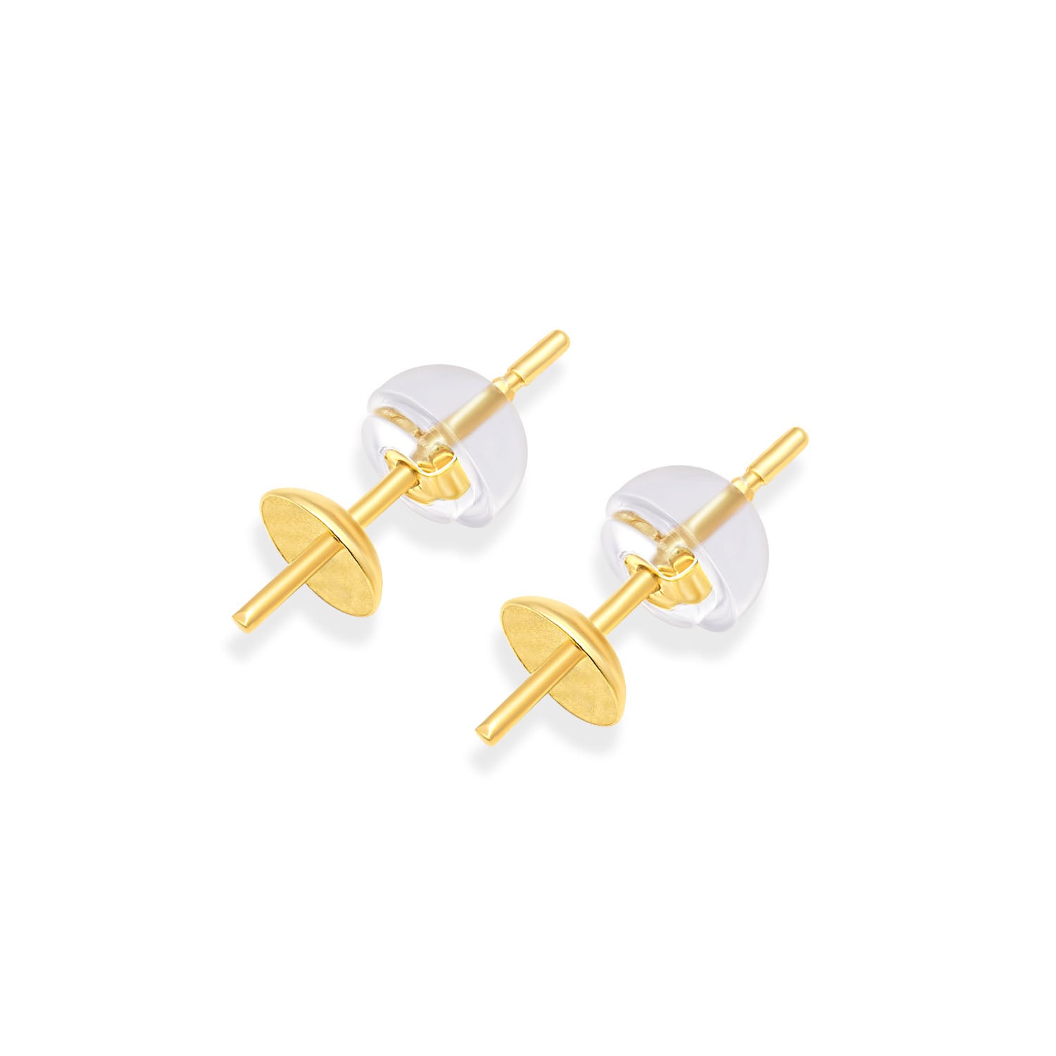 Stud Earring Bails 925 Silver for Pearl SC27