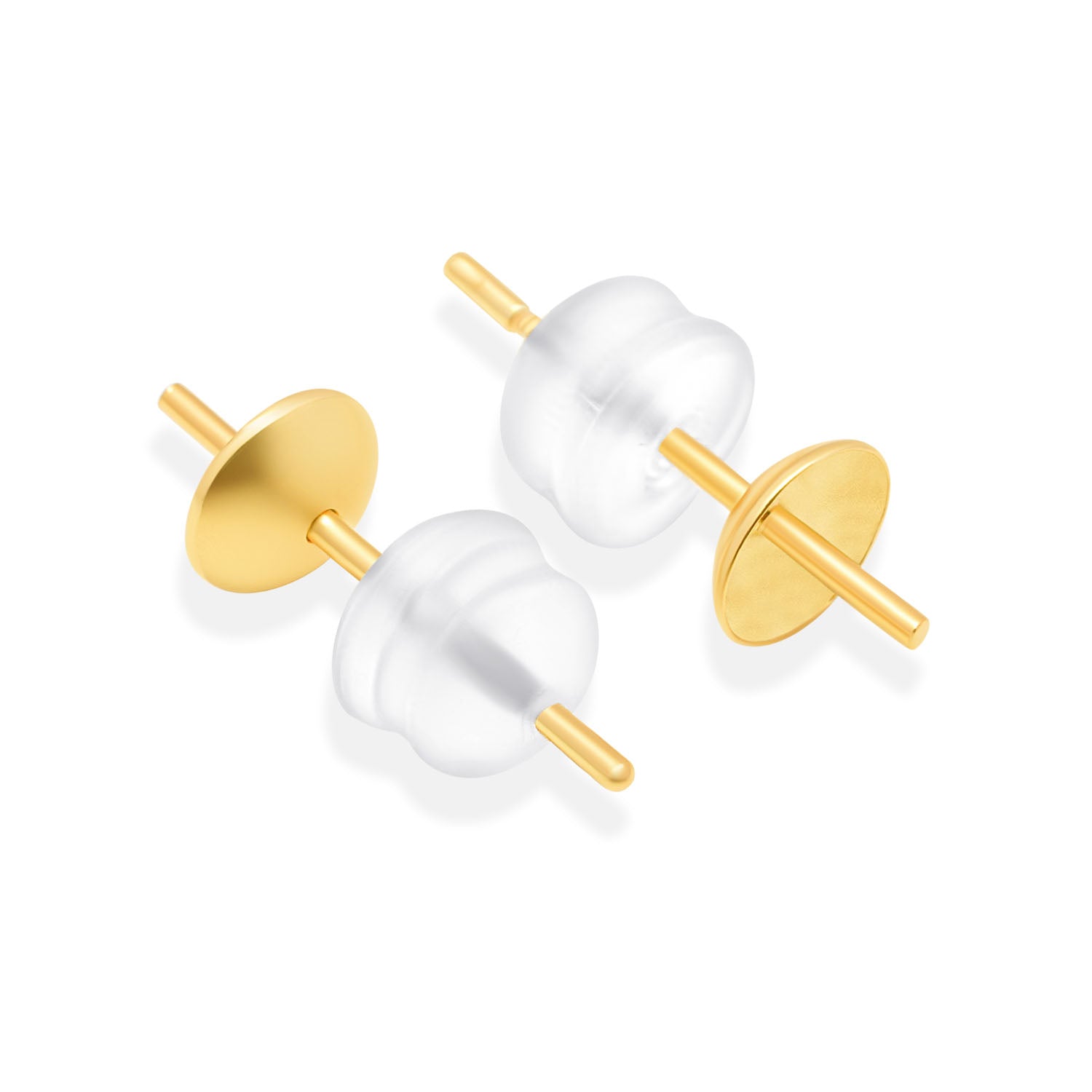 Stud Earring Bails 925 Silver for Pearl SC27