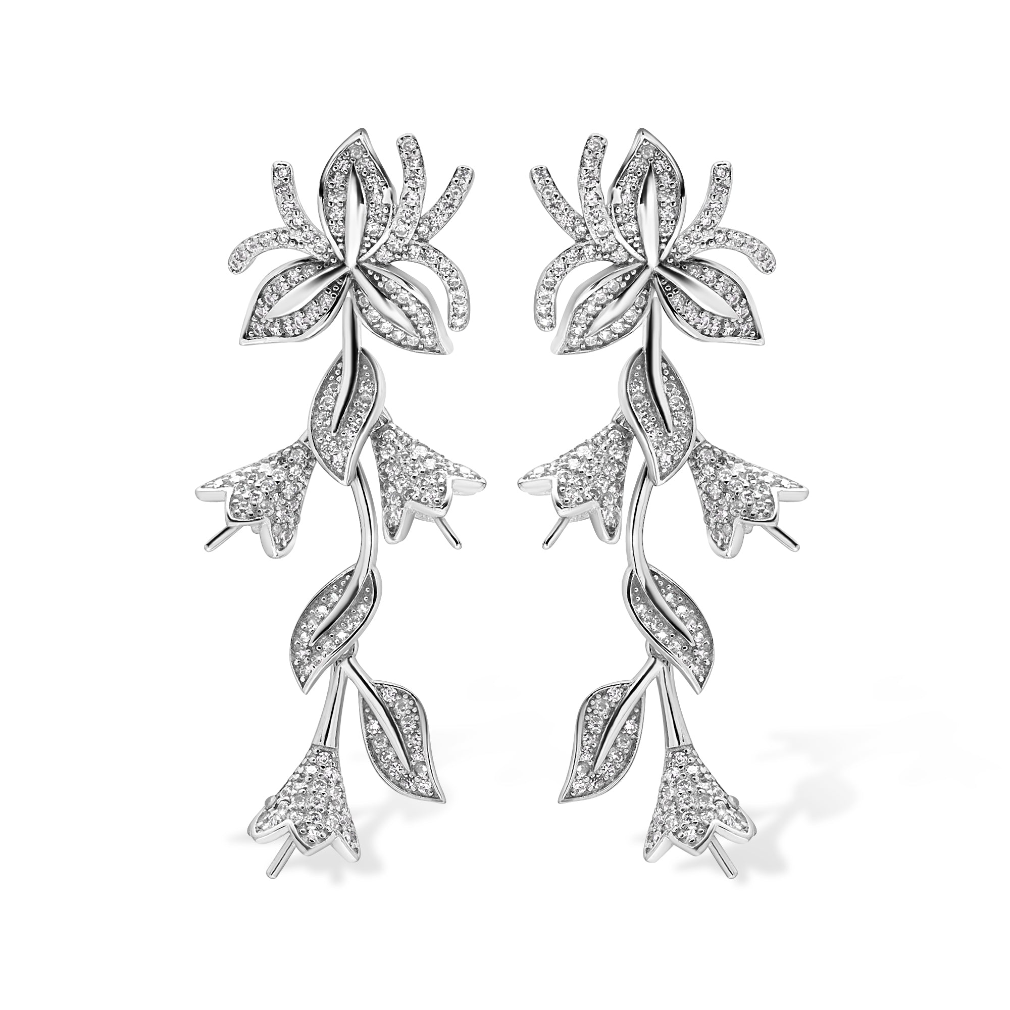 Dangle Earring Bails 925 Silver for Pearl SC16