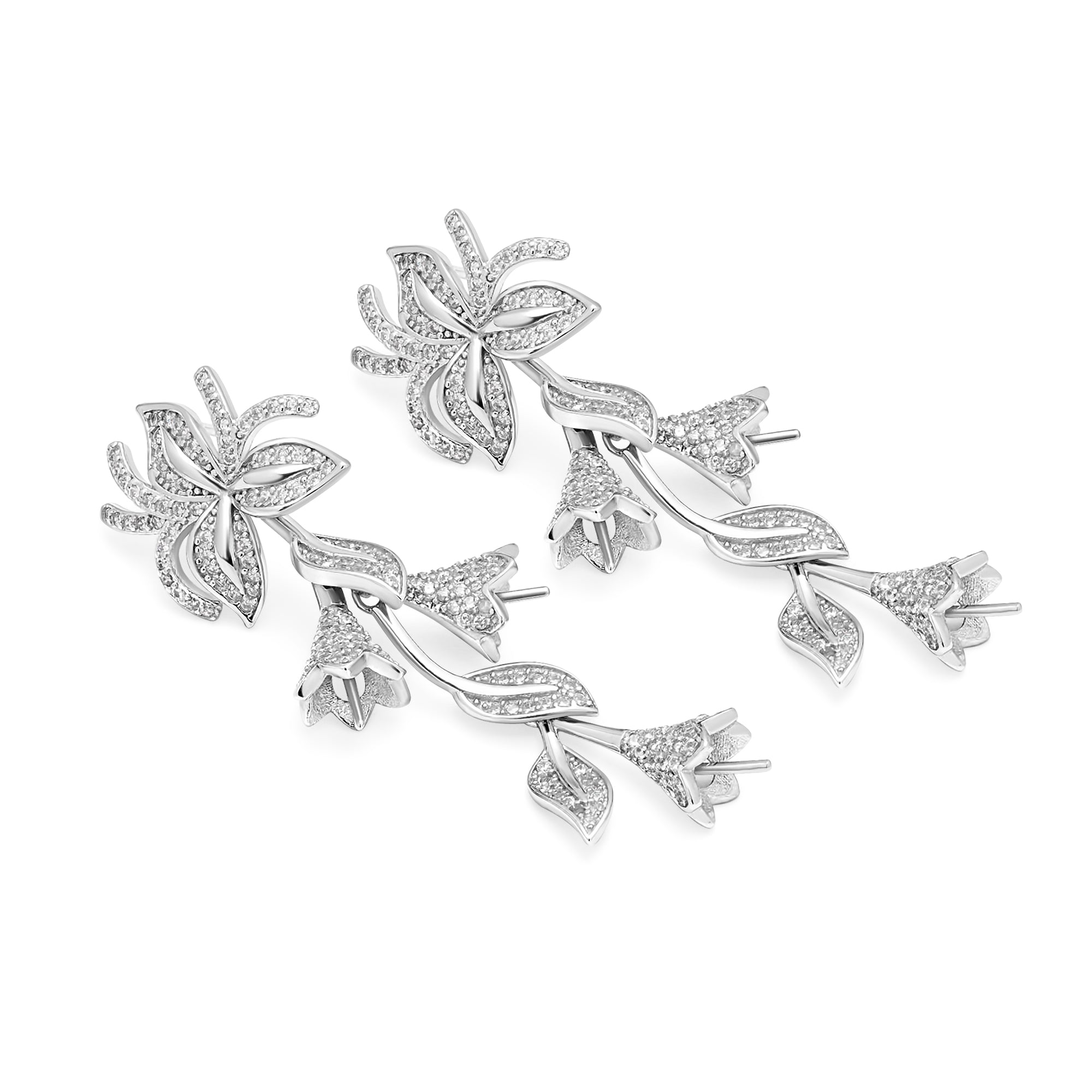Dangle Earring Bails 925 Silver for Pearl SC16