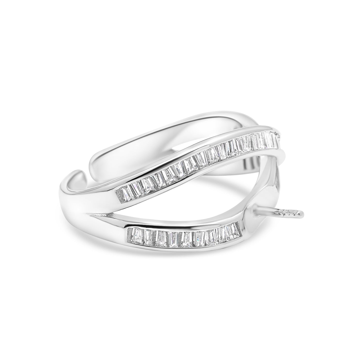 Adjustable Ring 925 Silver for pearl SC119
