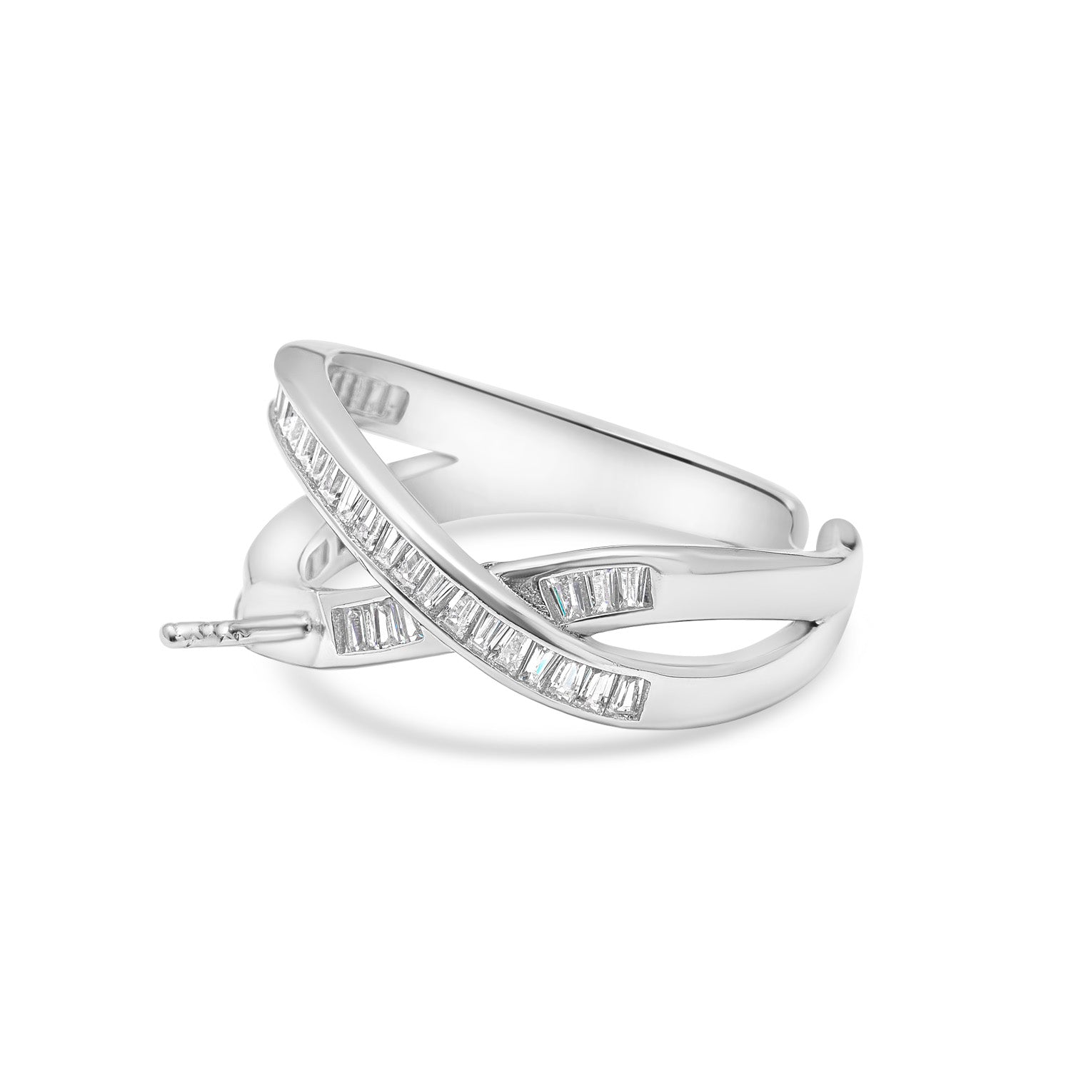 Adjustable Ring 925 Silver for pearl SC119