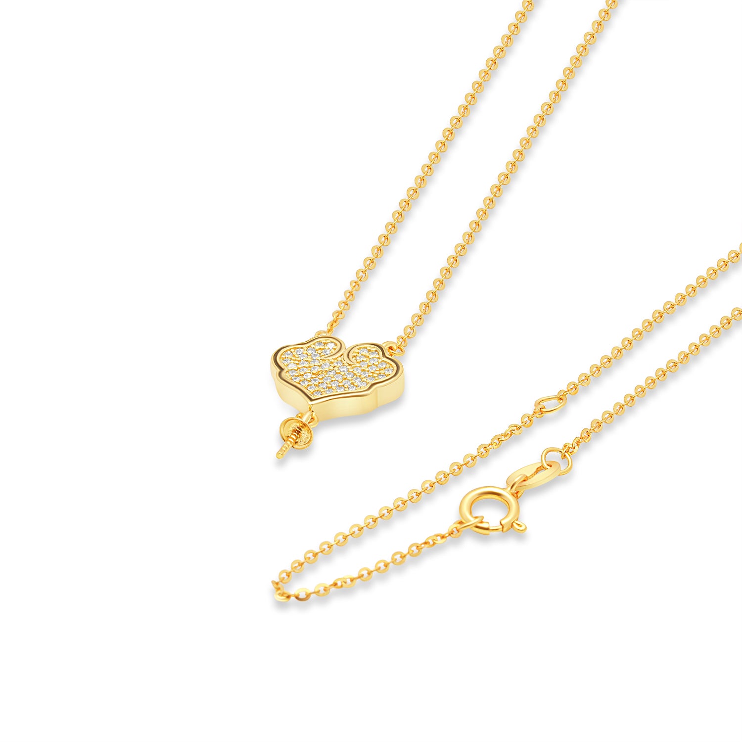 Pendant Chain 925 Silver for pearl SC124