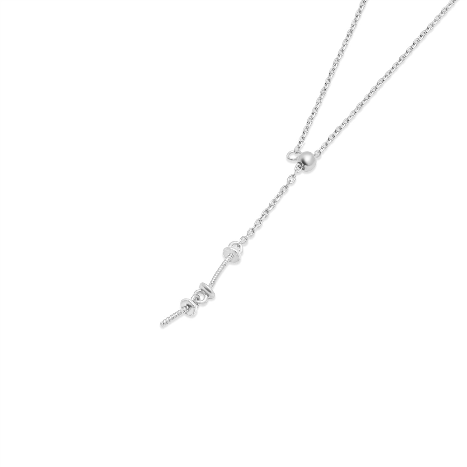 Adjustable Pendant Chain 925 Silver for pearl SC123