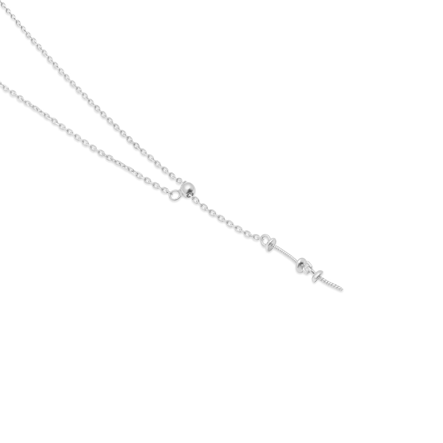 Adjustable Pendant Chain 925 Silver for pearl SC123