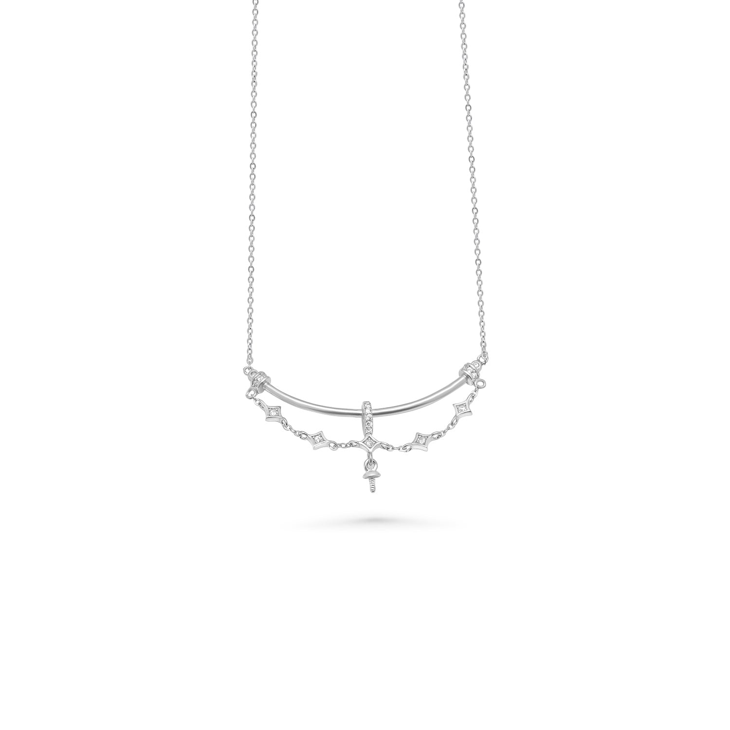Pendant Chain 925 Silver for pearl SC122