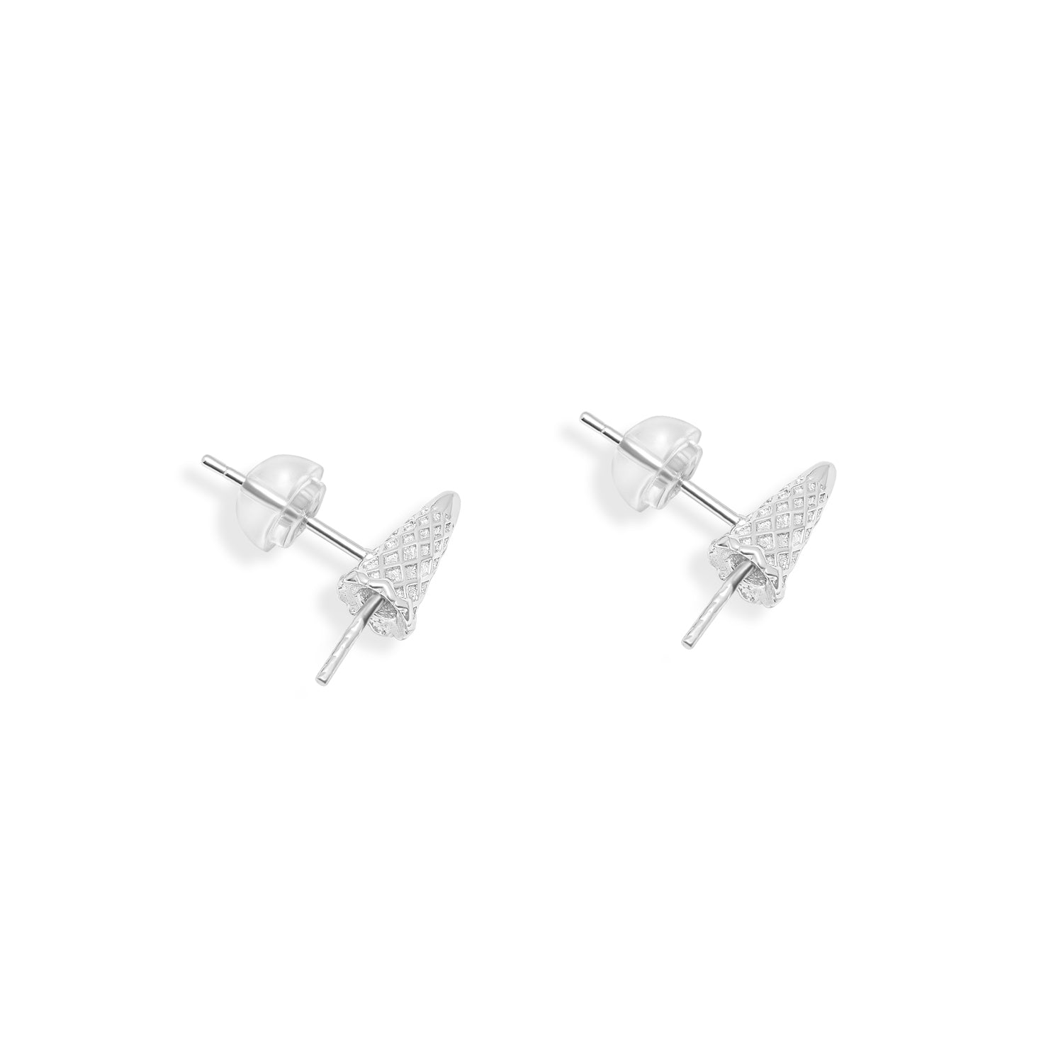 Stud Earring Bails 925 Silver for Pearl SC95/SC95G