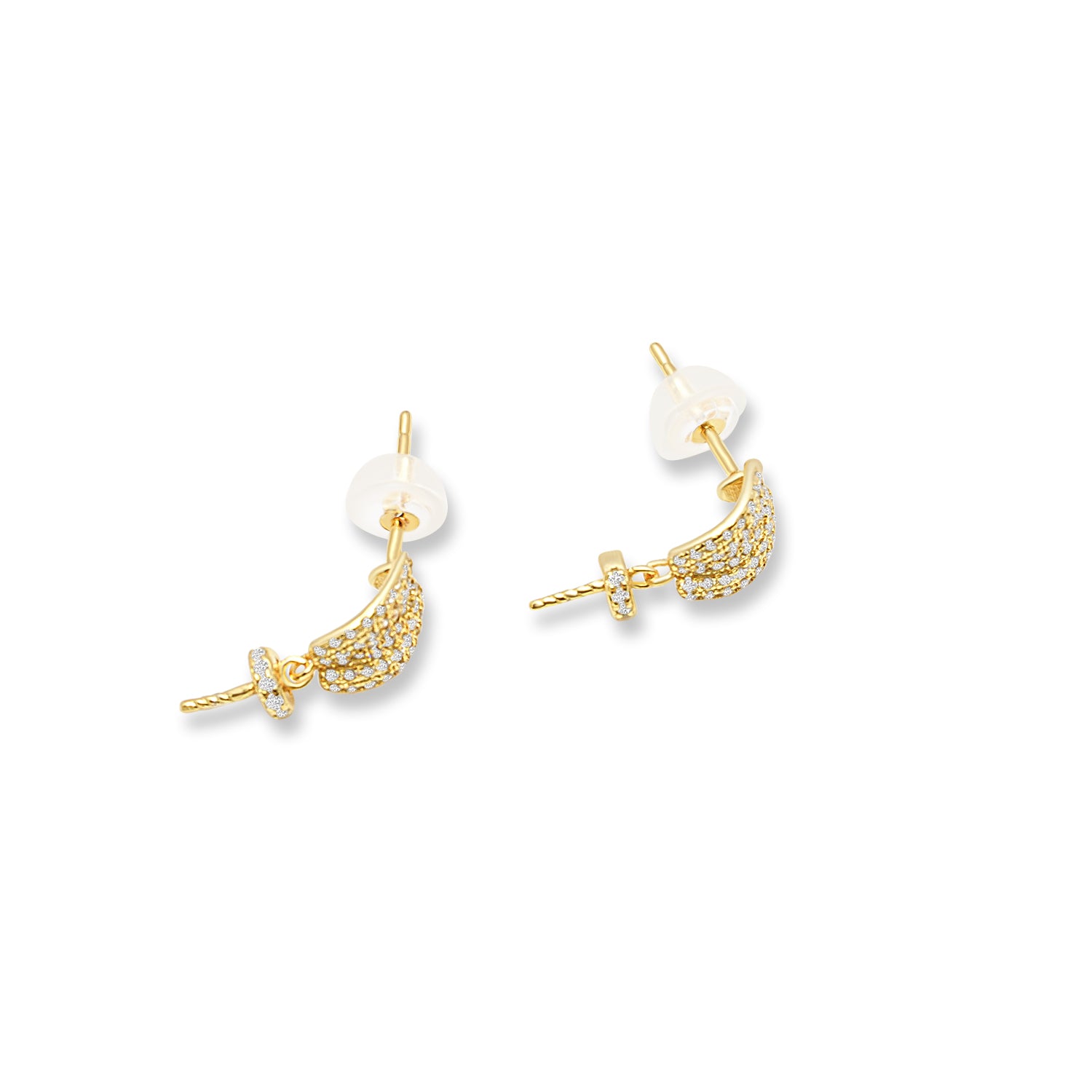 Dangle Earring Bails 925 Silver for Pearl SC98
