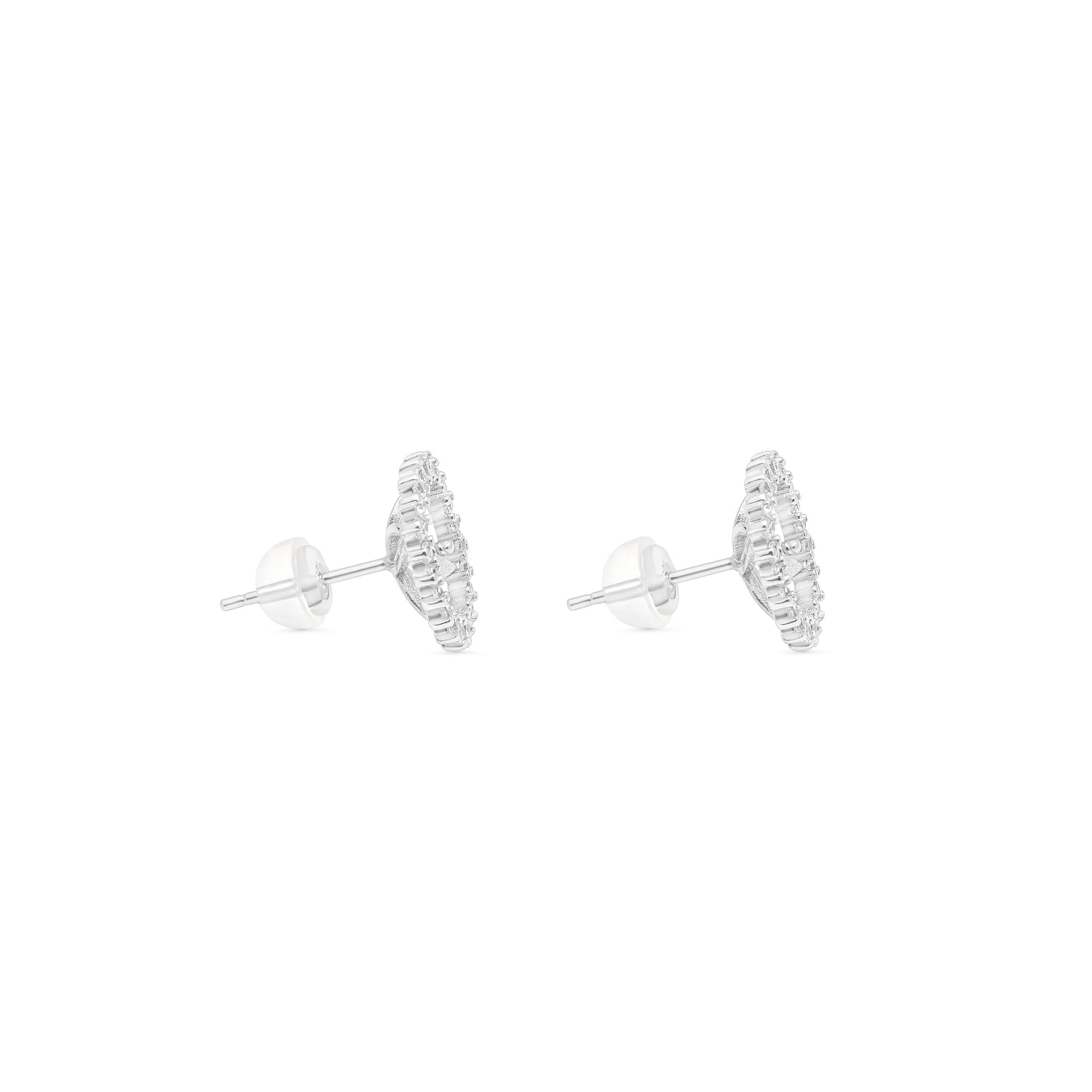 Studs Earring Bails 925 Silver for Pearl SC101