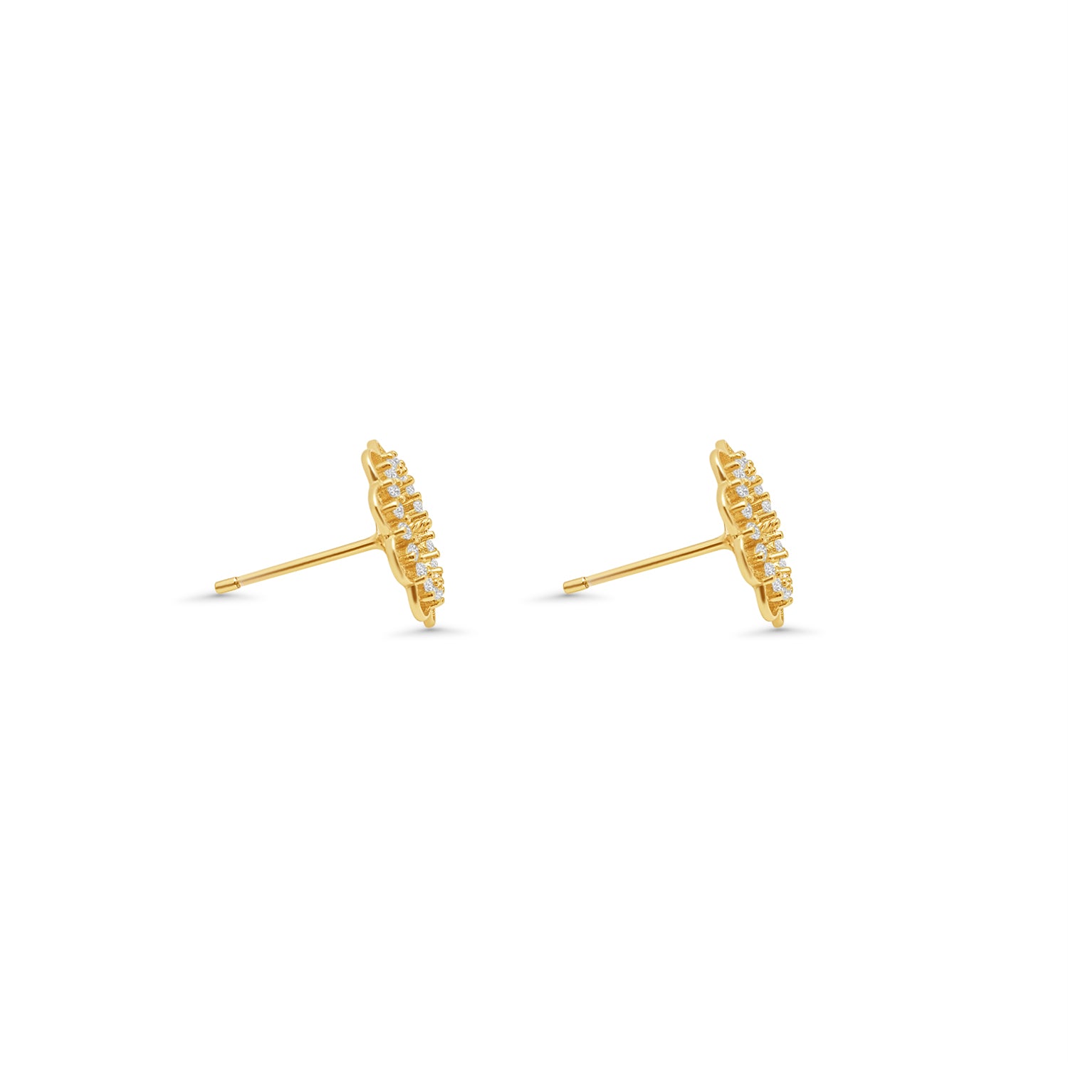 Stud Earring Bails 925 Silver for Pearl SC102