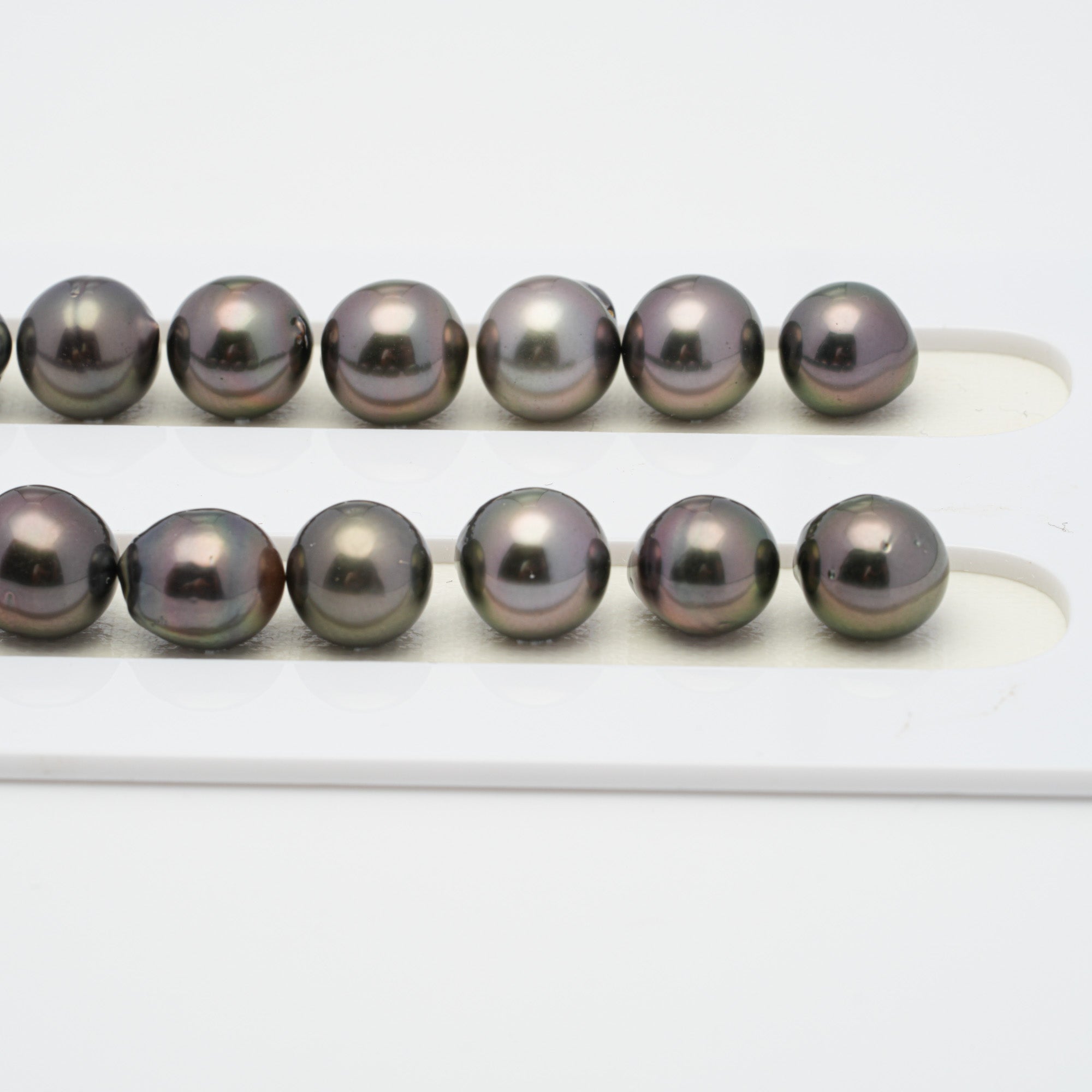 45pcs Cherry 8-10mm - SB AA/AAA Quality Tahitian Pearl Necklace NL1284 HL1