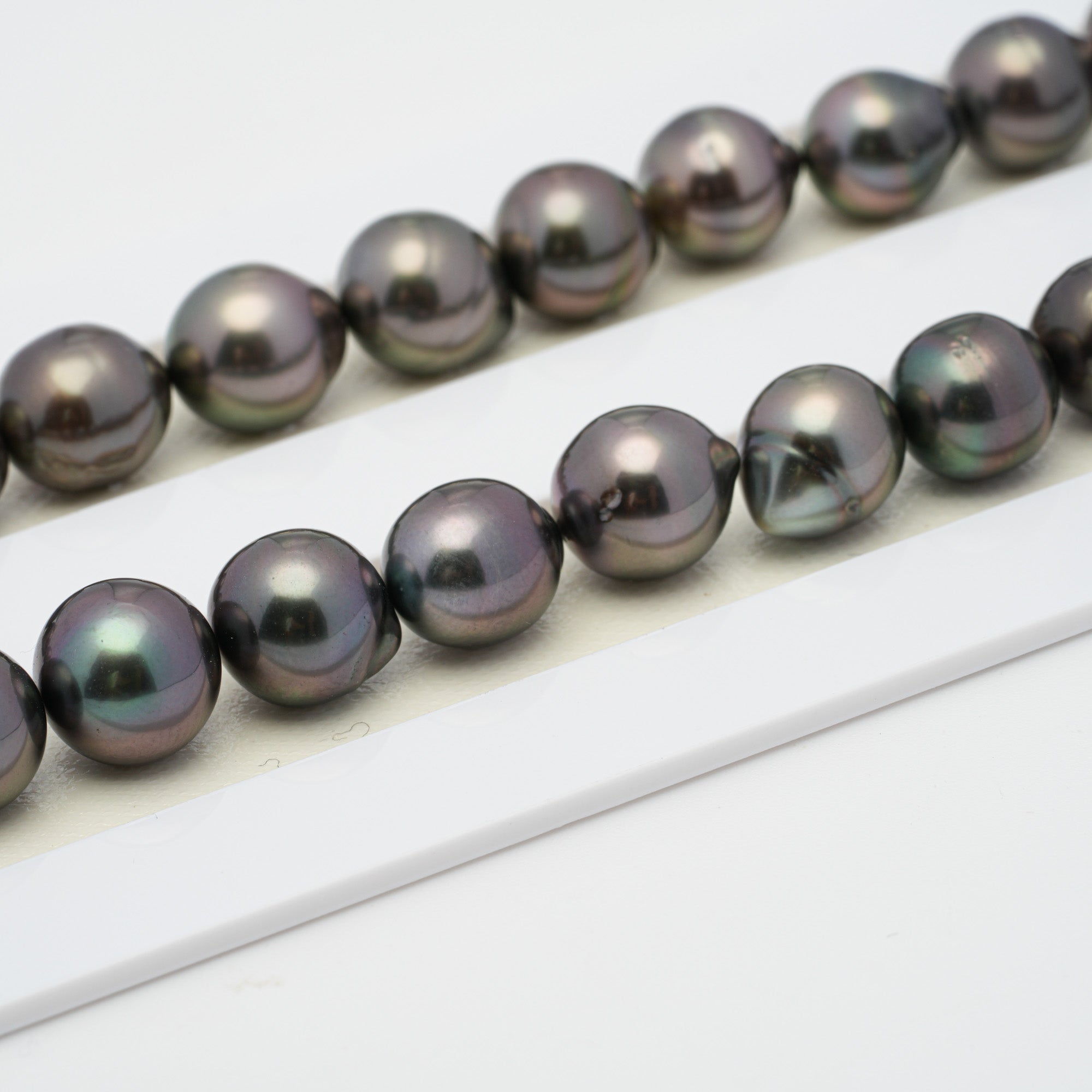 45pcs Cherry 8-10mm - SB AA/AAA Quality Tahitian Pearl Necklace NL1284 HL1