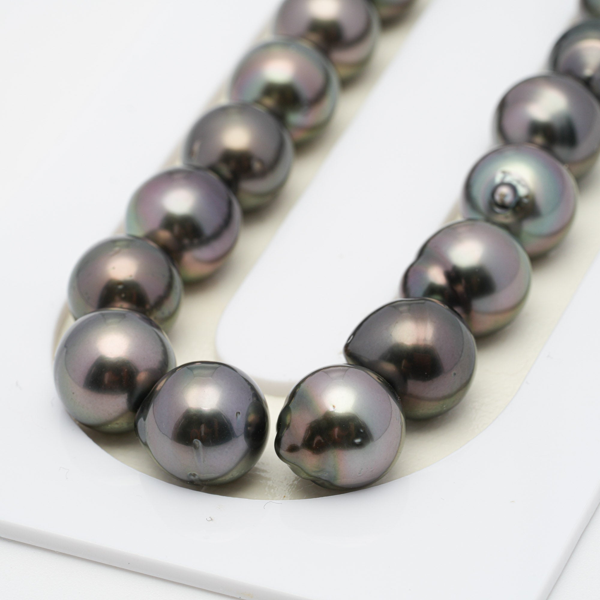 45pcs Cherry 8-10mm - SB AA/AAA Quality Tahitian Pearl Necklace NL1284 HL1