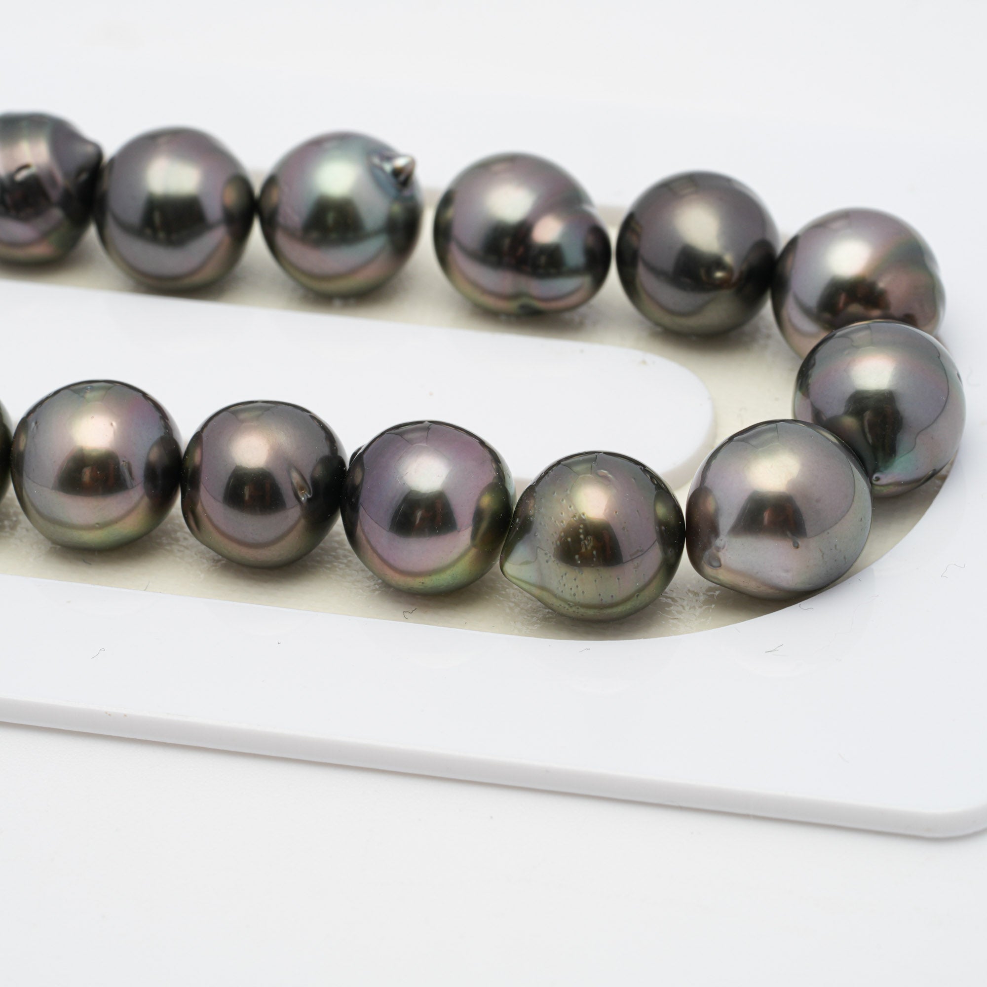 45pcs Cherry 8-10mm - SB AA/AAA Quality Tahitian Pearl Necklace NL1284 HL1