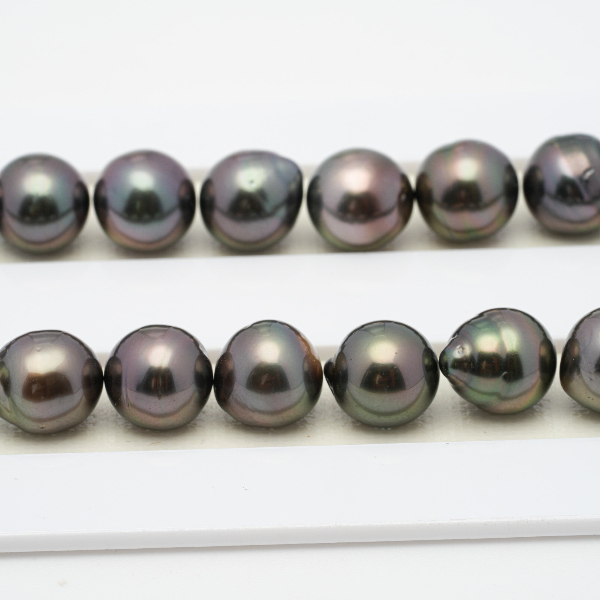 45pcs Cherry 8-10mm - SB AA/AAA Quality Tahitian Pearl Necklace NL1284 HL1