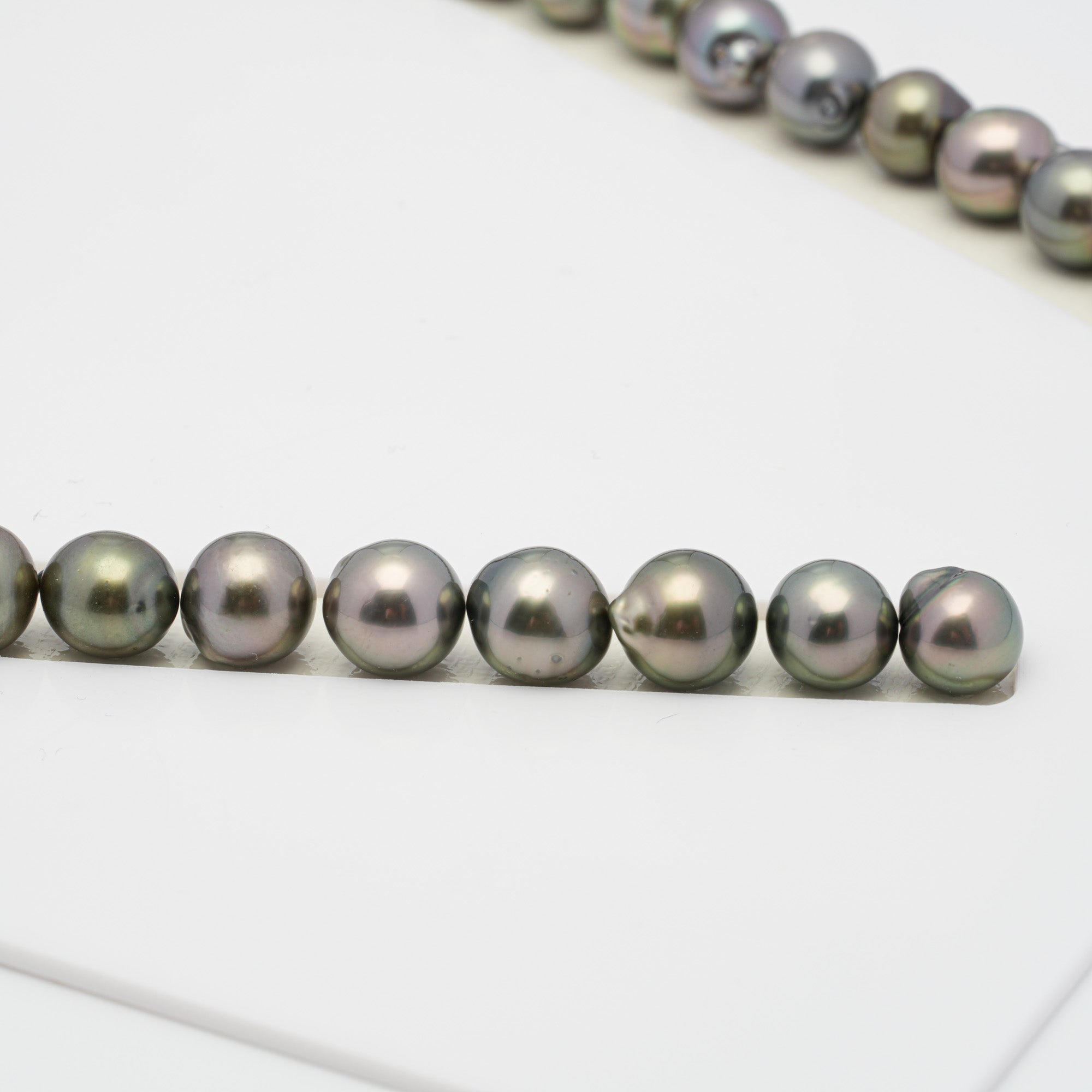 47pcs Light Mix 8-10mm - SB AAA/AA Quality Tahitian Pearl Necklace NL1287 HL1