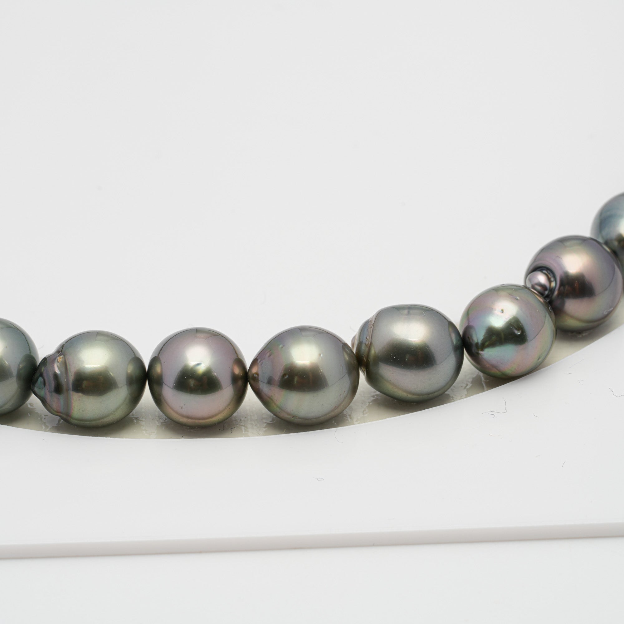 47pcs Light Mix 8-10mm - SB AAA/AA Quality Tahitian Pearl Necklace NL1287 HL1