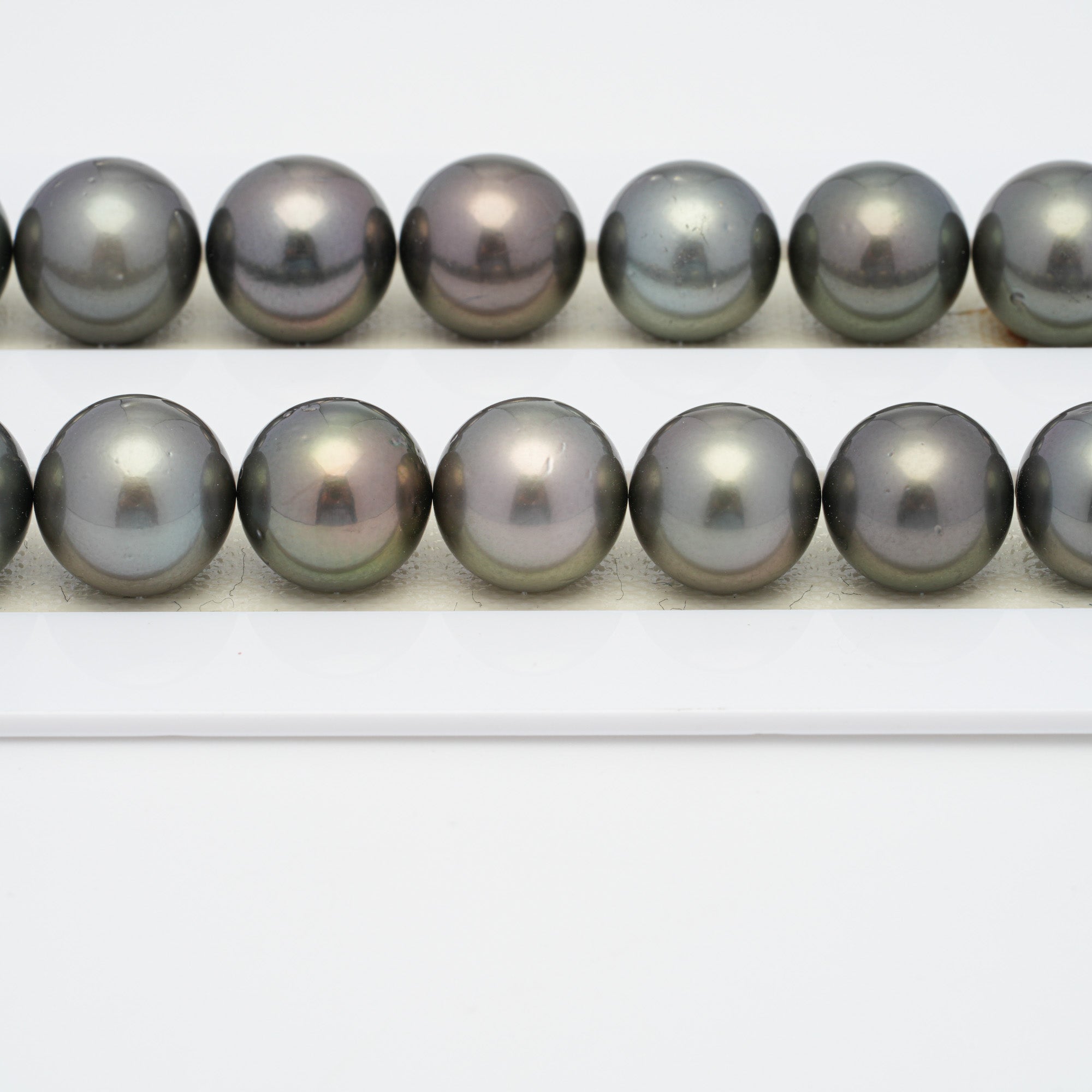 36pcs Green Brown 11-13mm - RSR AAA/AA Quality Tahitian Pearl Necklace NL1227