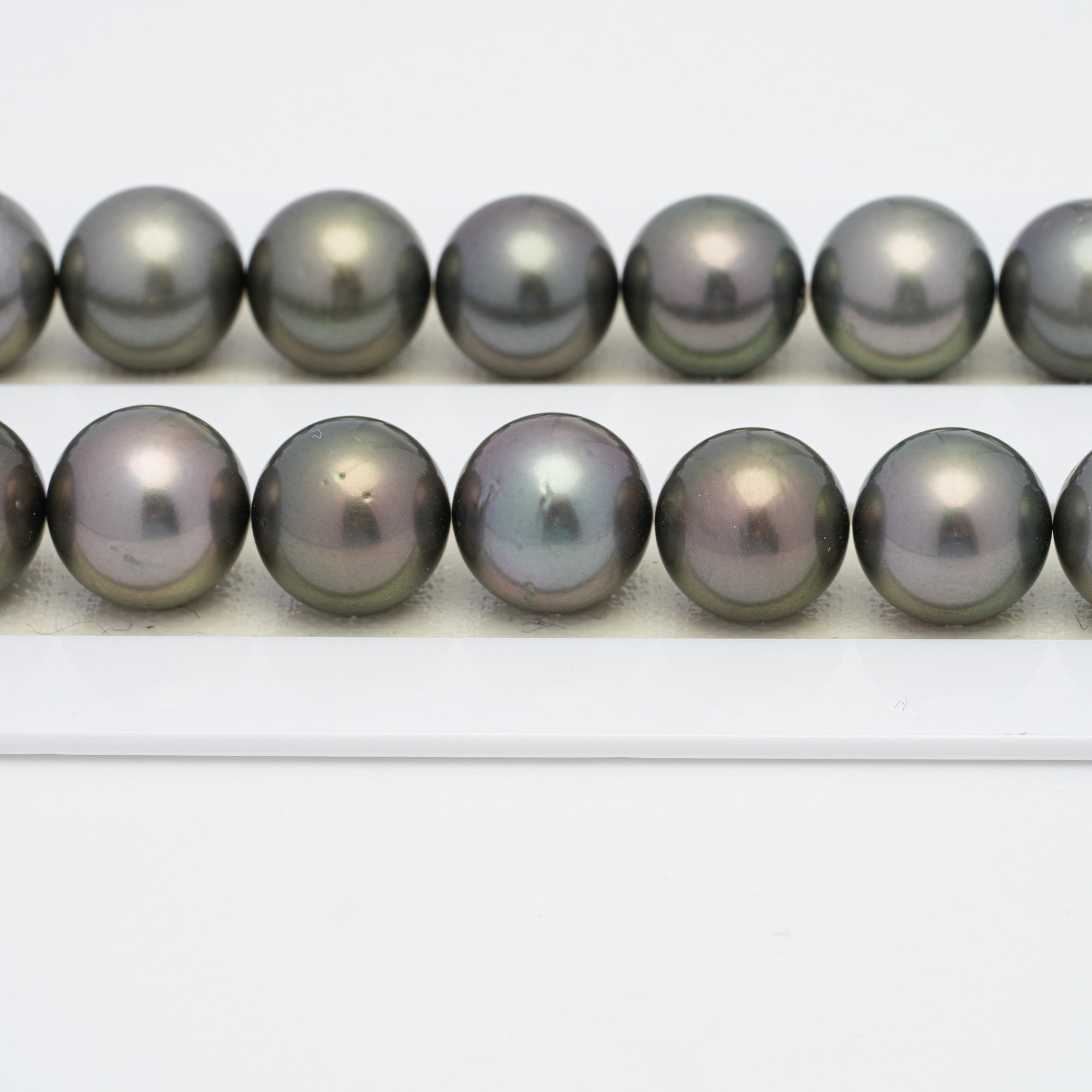 36pcs Green Brown 11-13mm - RSR AAA/AA Quality Tahitian Pearl Necklace NL1227
