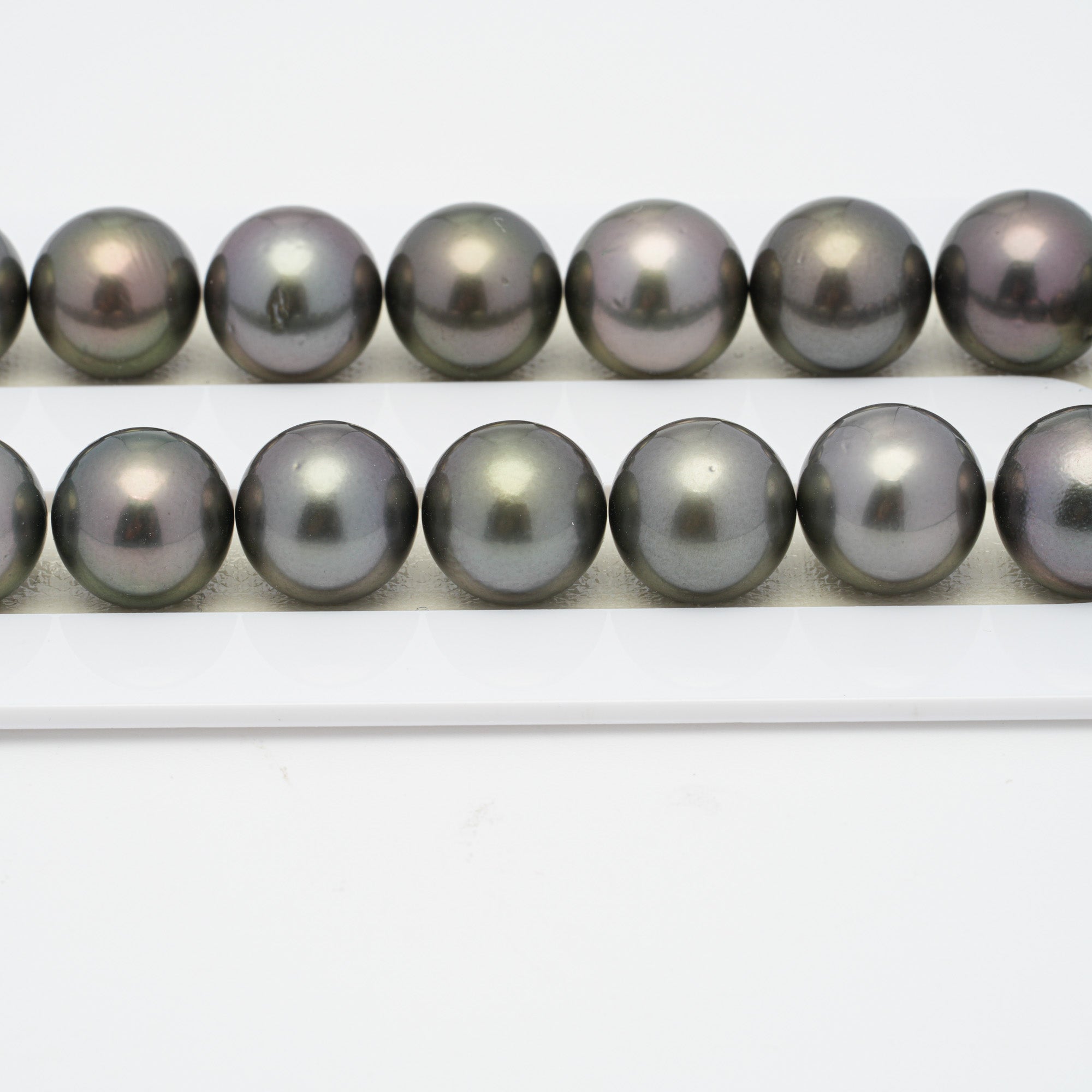 36pcs Green Brown 11-13mm - RSR AAA/AA Quality Tahitian Pearl Necklace NL1227