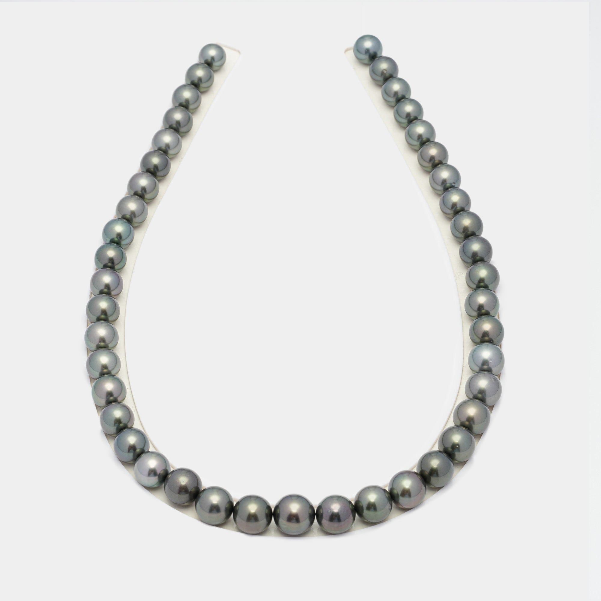 43pcs Green Mix 9-11mm - RSR AAA Quality Tahitian Pearl Necklace NL1281 NG18