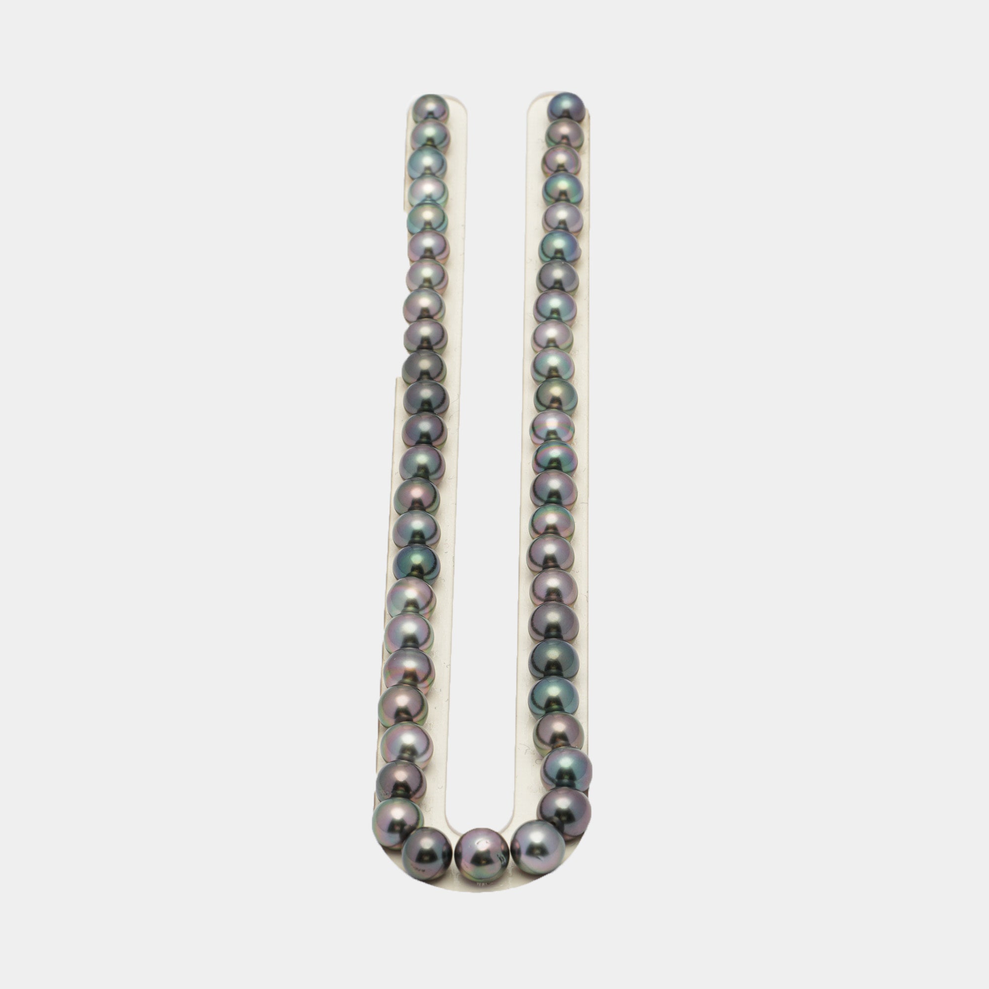 49pcs Peacock Mix 8-9mm - SR/NR AAA/AA Quality Tahitian Pearl Necklace NL1214