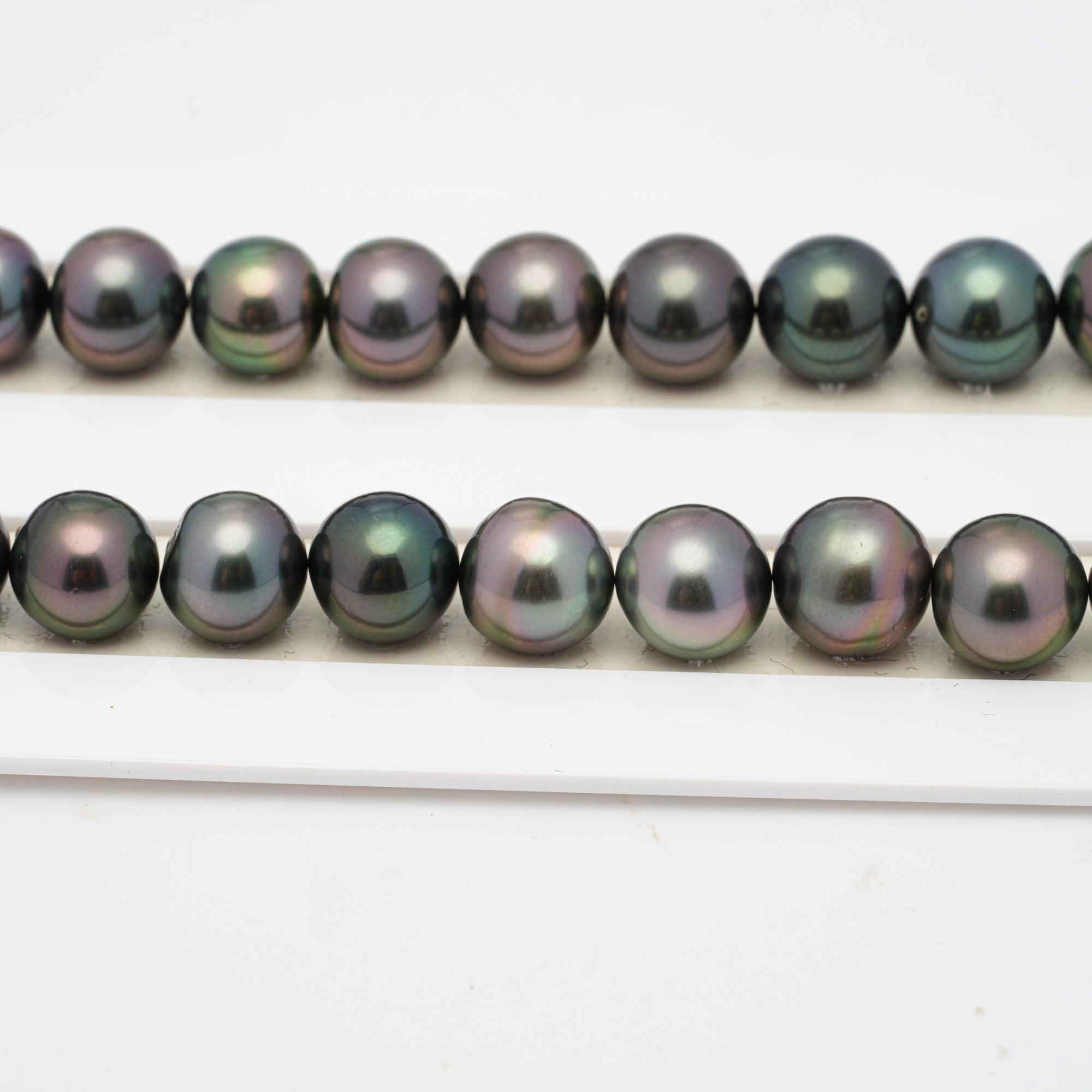 49pcs Peacock Mix 8-9mm - SR/NR AAA/AA Quality Tahitian Pearl Necklace NL1214