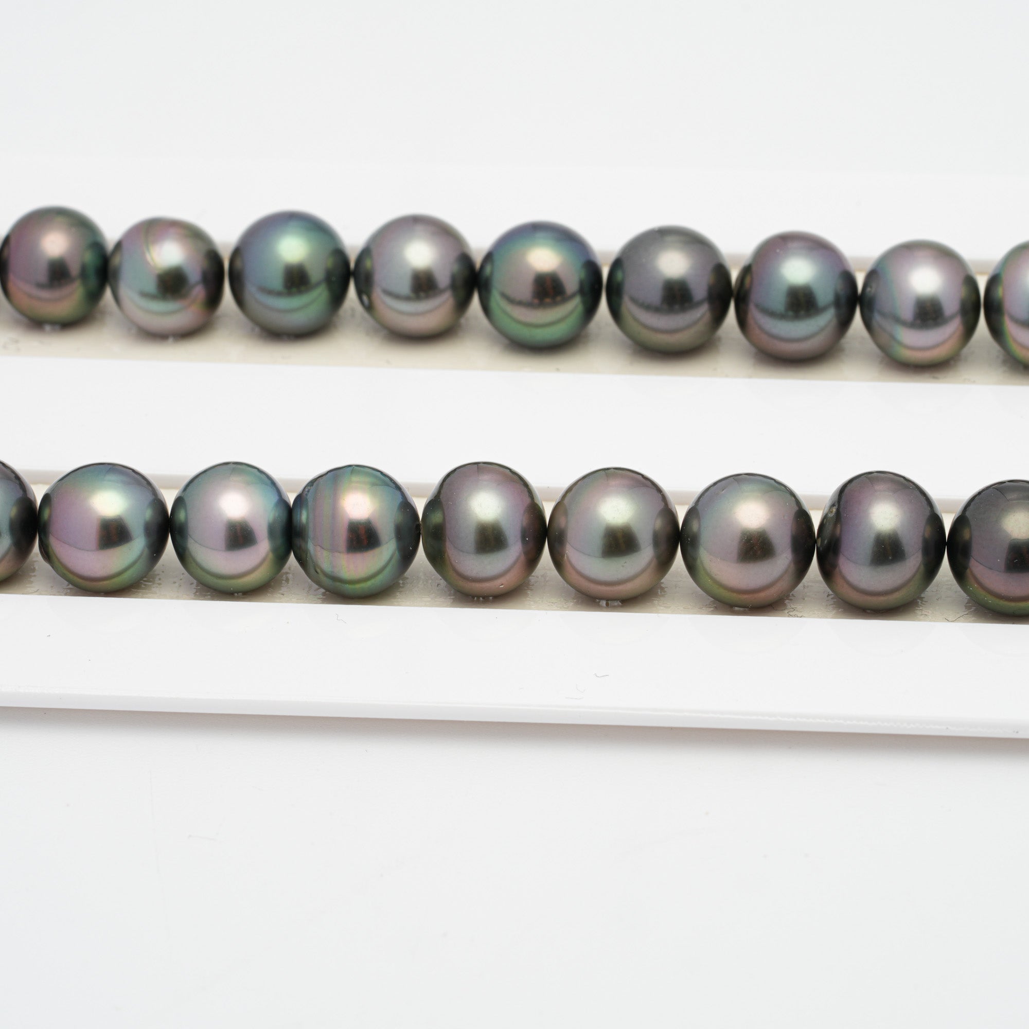 49pcs Peacock Mix 8-9mm - SR/NR AAA/AA Quality Tahitian Pearl Necklace NL1214