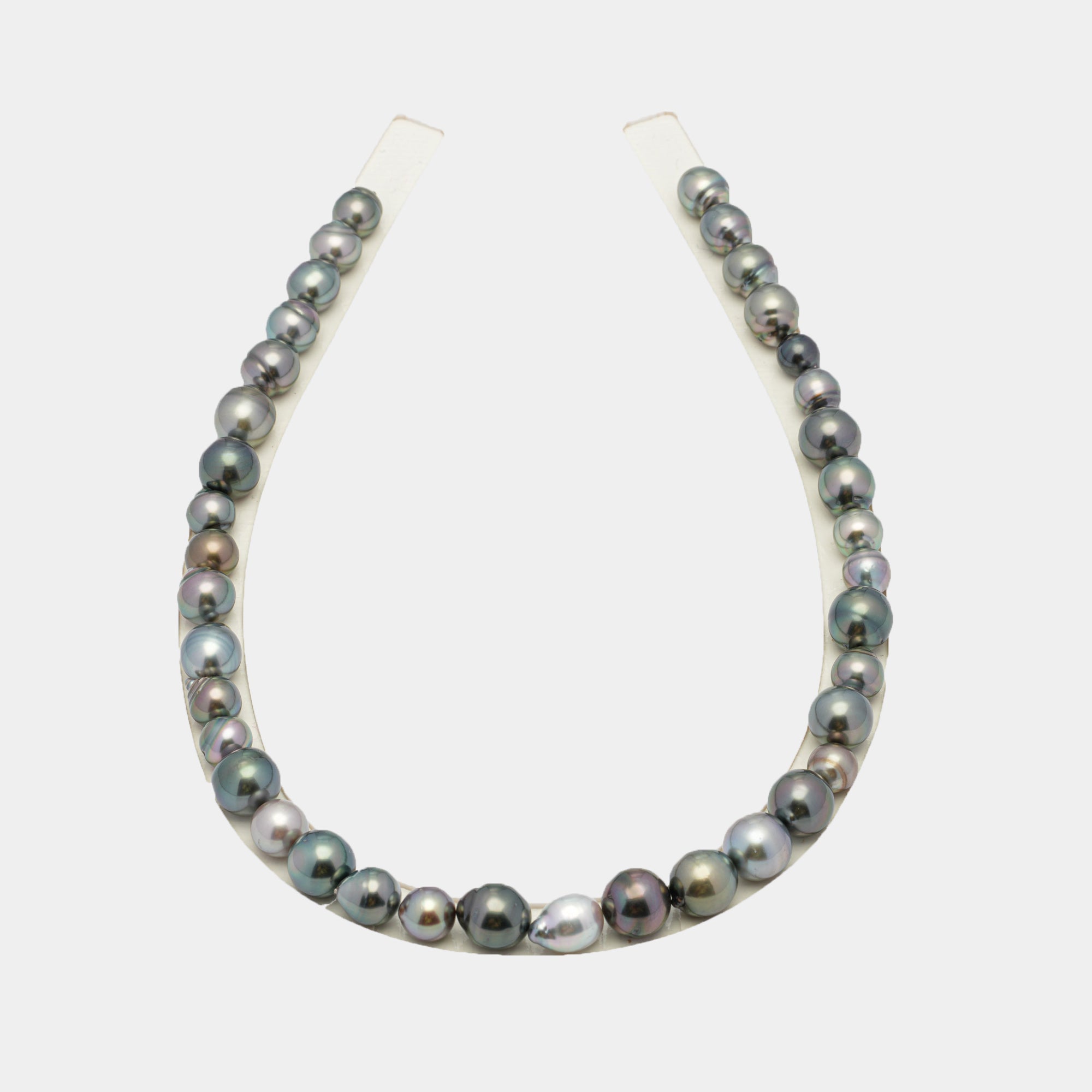 38pcs Multicolor 7-11mm - SB AAA/AA Quality Tahitian Pearl Necklace NL1239