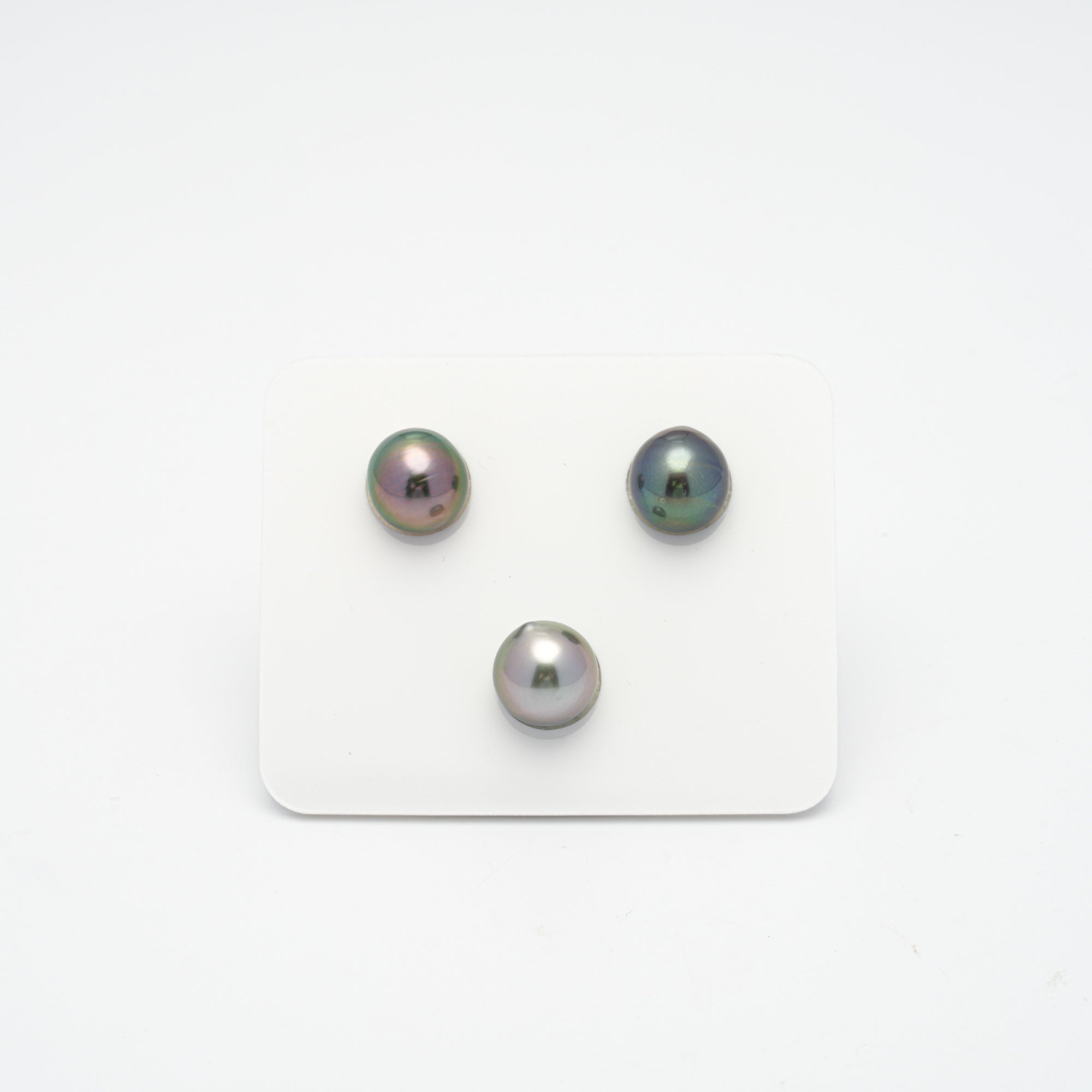 3pcs Multicolor 9.6-10mm - DR/OV AAA Quality Tahitian Pearl Trio Set ER1305