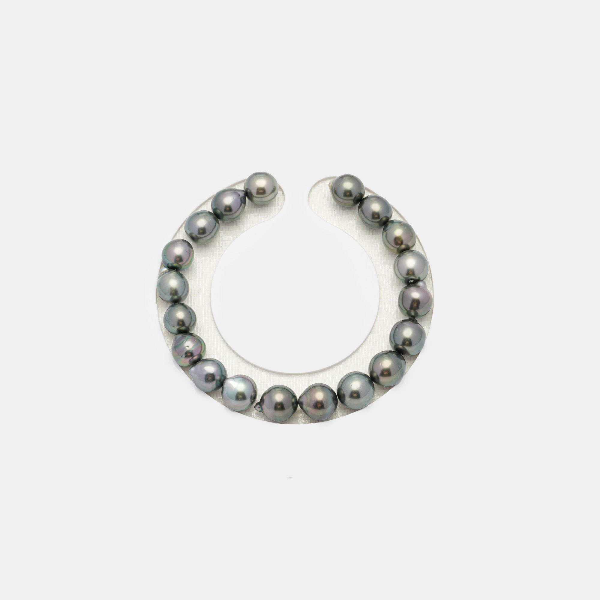 19pcs Green 8-9mm - SB AAA/AA Quality Tahitian Pearl Bracelet BR1710 HL1