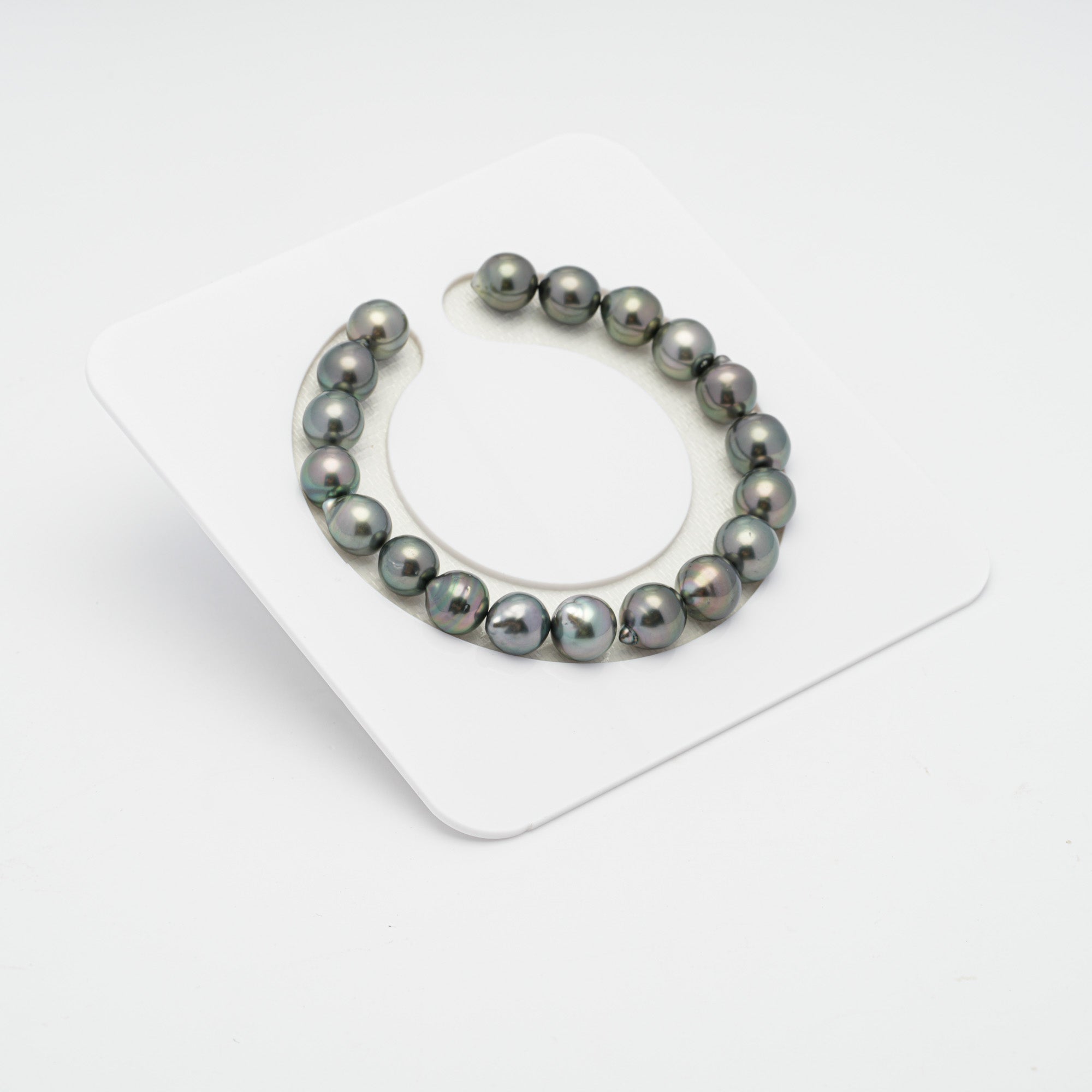 19pcs Green 8-9mm - SB AAA/AA Quality Tahitian Pearl Bracelet BR1710 HL1