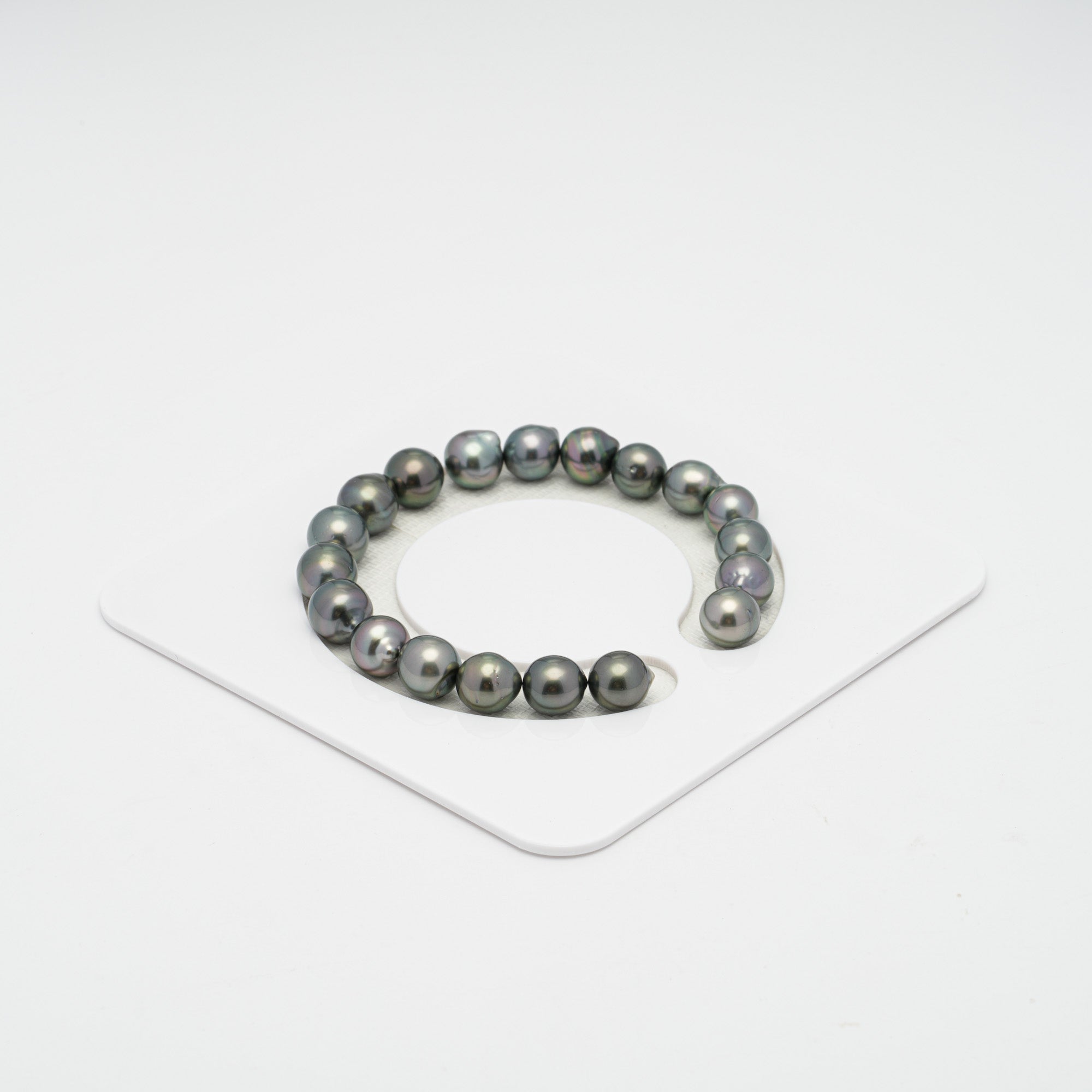 19pcs Green 8-9mm - SB AAA/AA Quality Tahitian Pearl Bracelet BR1710 HL1