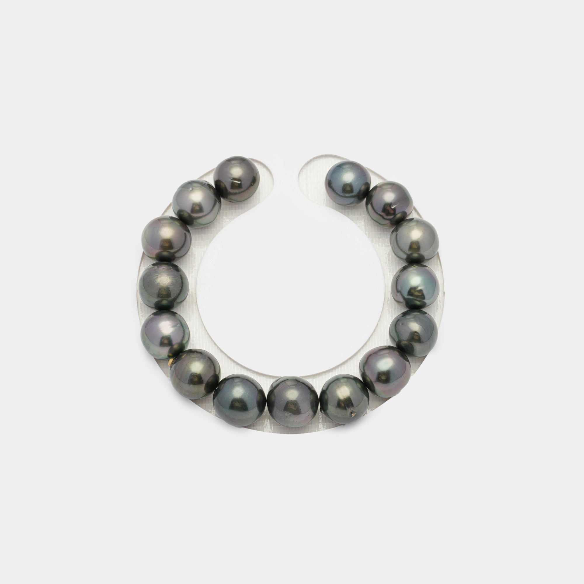 15pcs Dark 11mm - SB AA Quality Tahitian Pearl Bracelet BR1711 HL1
