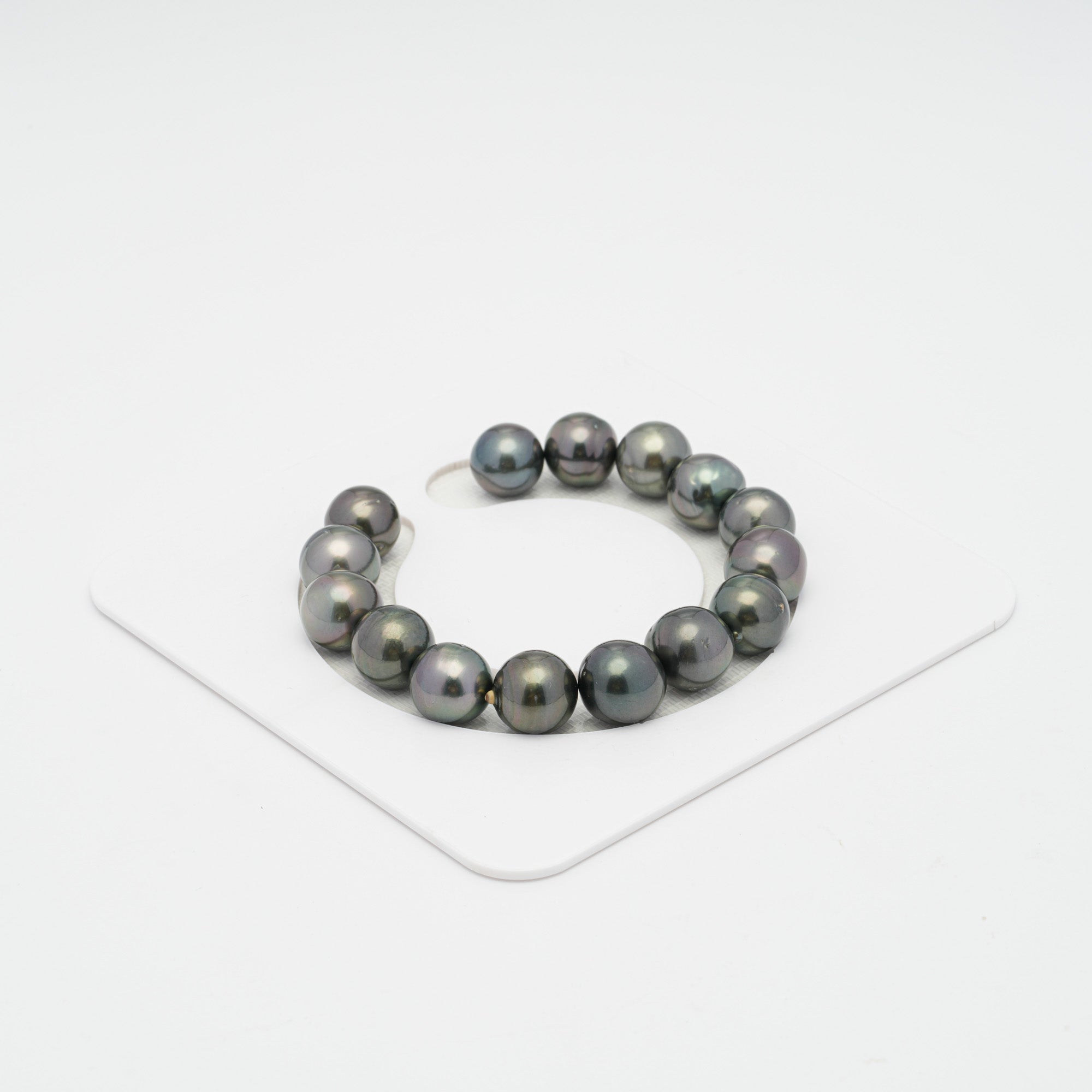 15pcs Dark 11mm - SB AA Quality Tahitian Pearl Bracelet BR1711 HL1