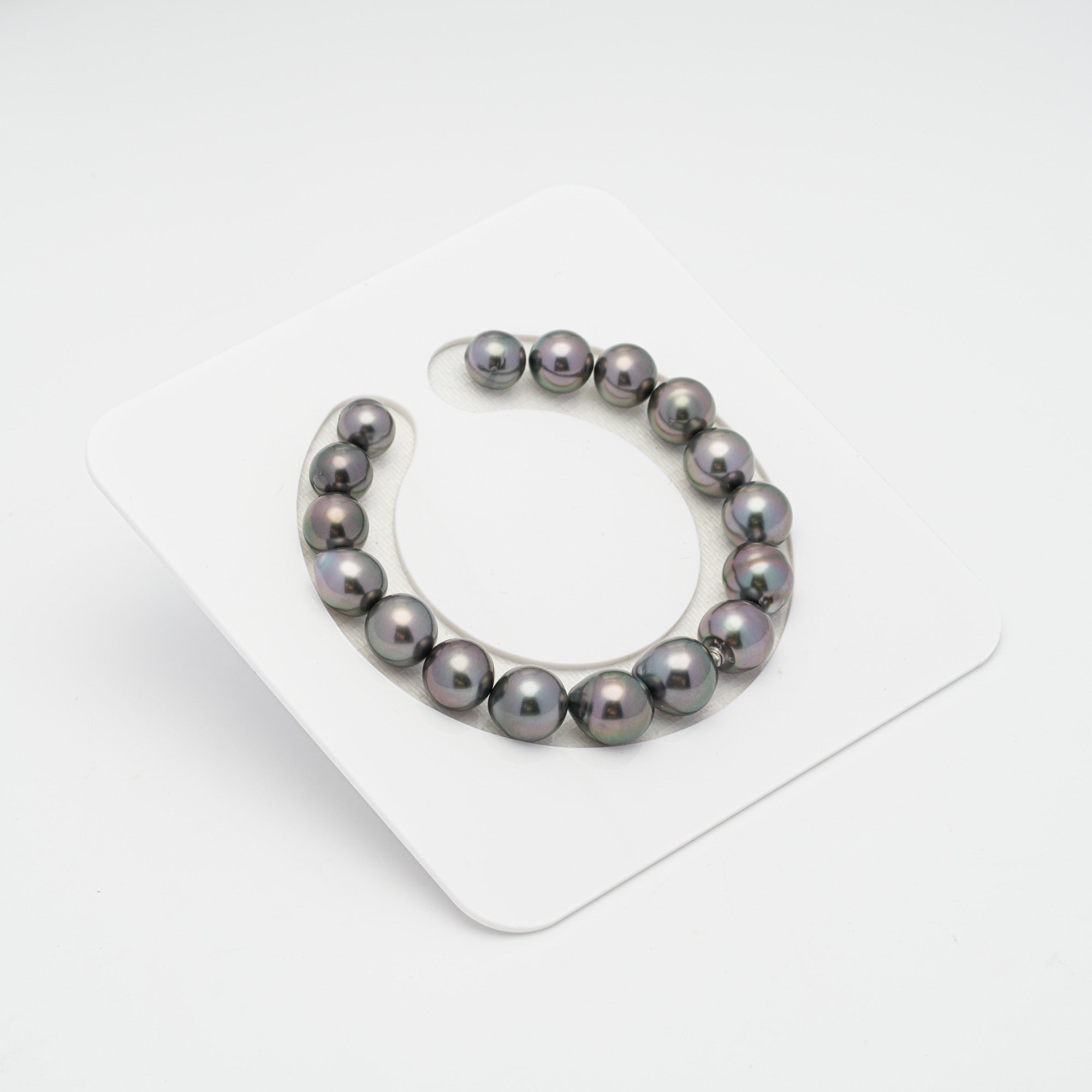 17pcs Cherry 8-11mm - SB AAA/AA Quality Tahitian Pearl Bracelet BR1724 CMP1