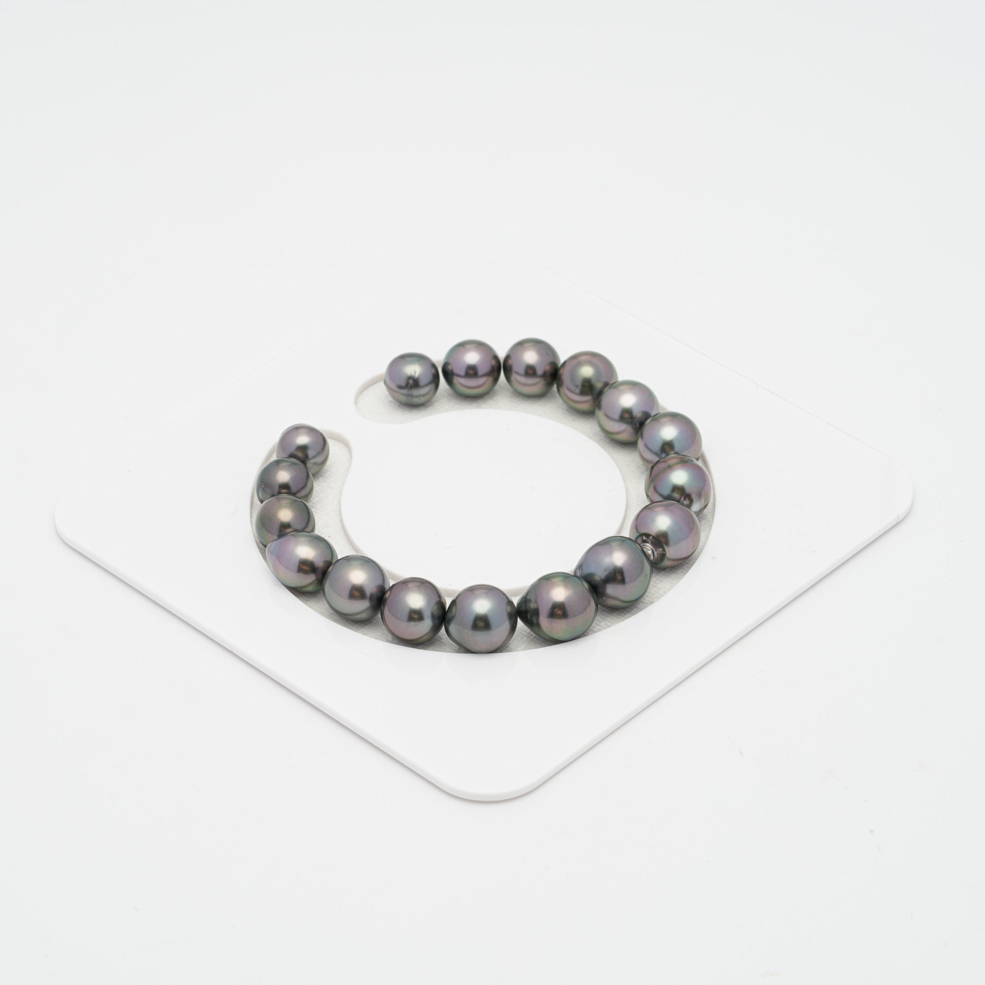 17pcs Cherry 8-11mm - SB AAA/AA Quality Tahitian Pearl Bracelet BR1724 CMP1