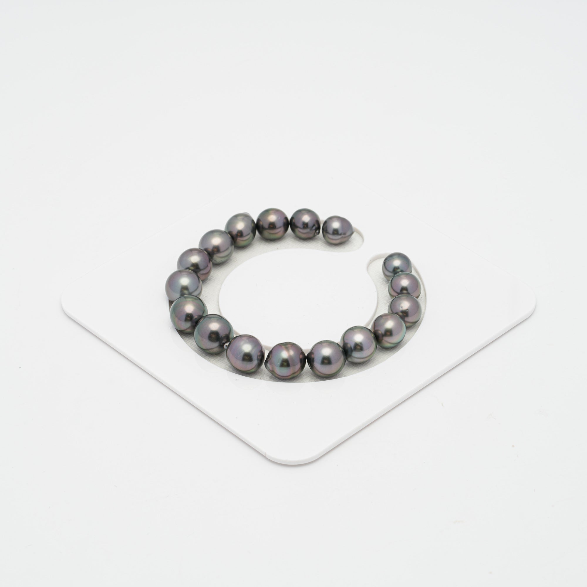 17pcs Cherry 8-11mm - SB AAA/AA Quality Tahitian Pearl Bracelet BR1724 CMP1