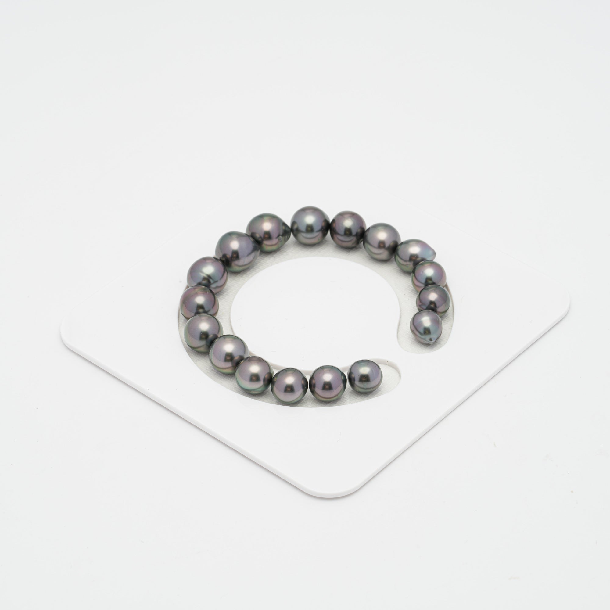 17pcs Cherry 8-11mm - SB AAA/AA Quality Tahitian Pearl Bracelet BR1724 CMP1