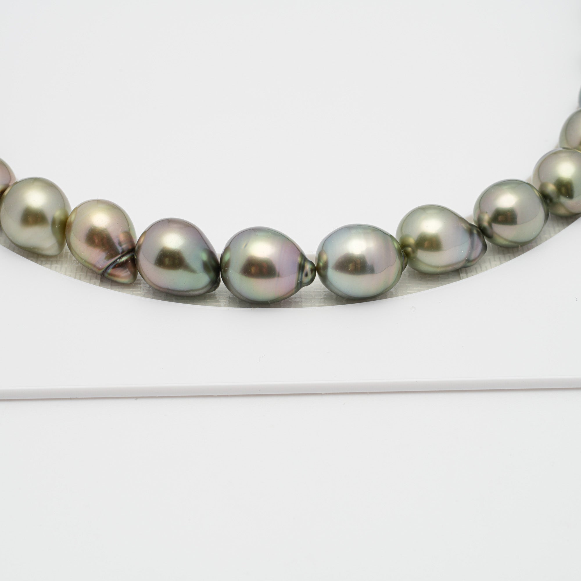 39pcs Dark & Light 8-10mm - SB AAA/AA Quality Tahitian Pearl Necklace NL1238 HL1