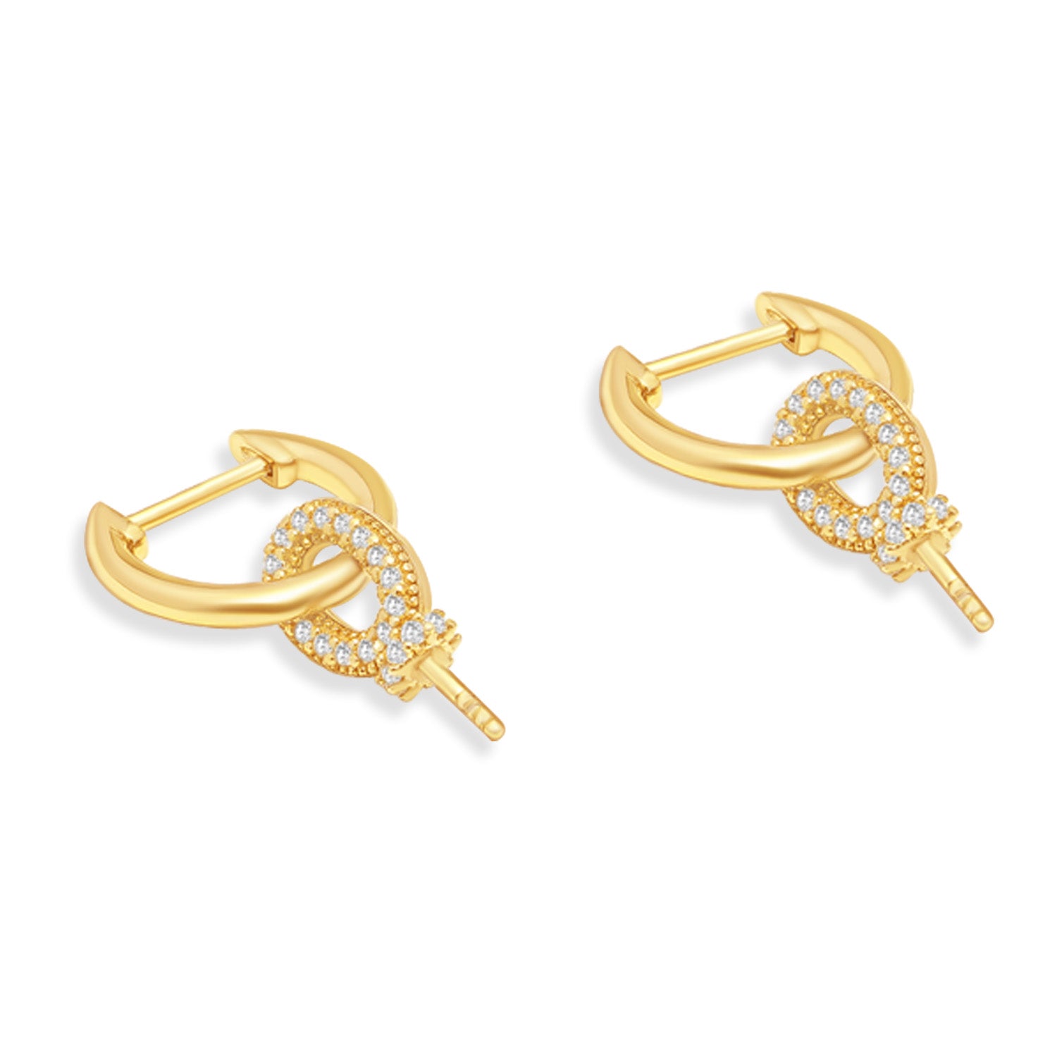 Dangle Earring Bails 925 Silver for Pearl SC93