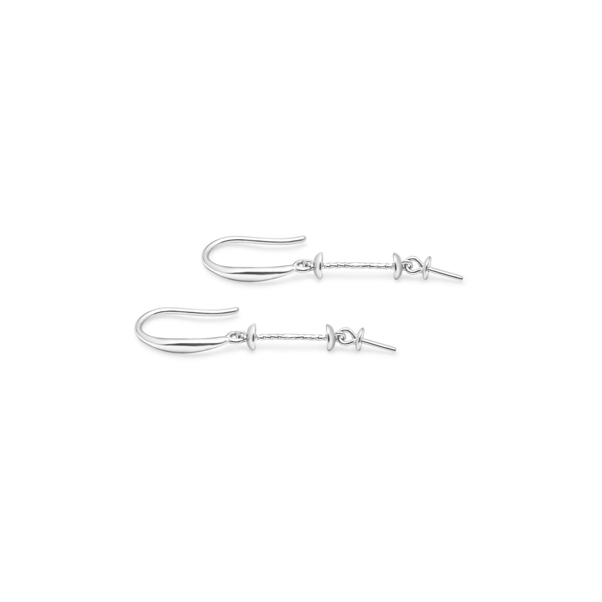 Dangle Earring Bails 925 Silver for Pearl SC142/SC142G