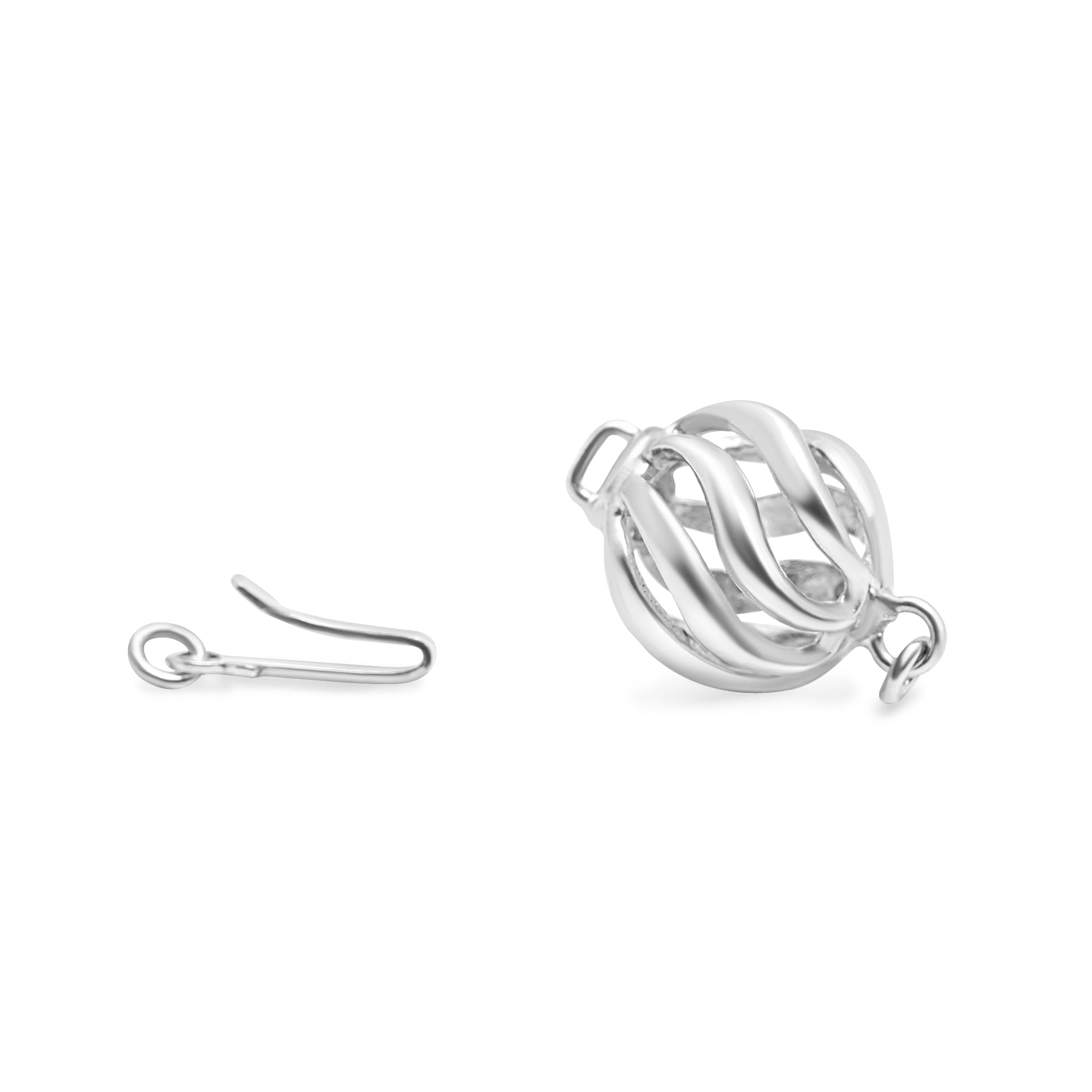 Ball Clasp 925 Silver for Pearl Necklace or Bracelet SC145