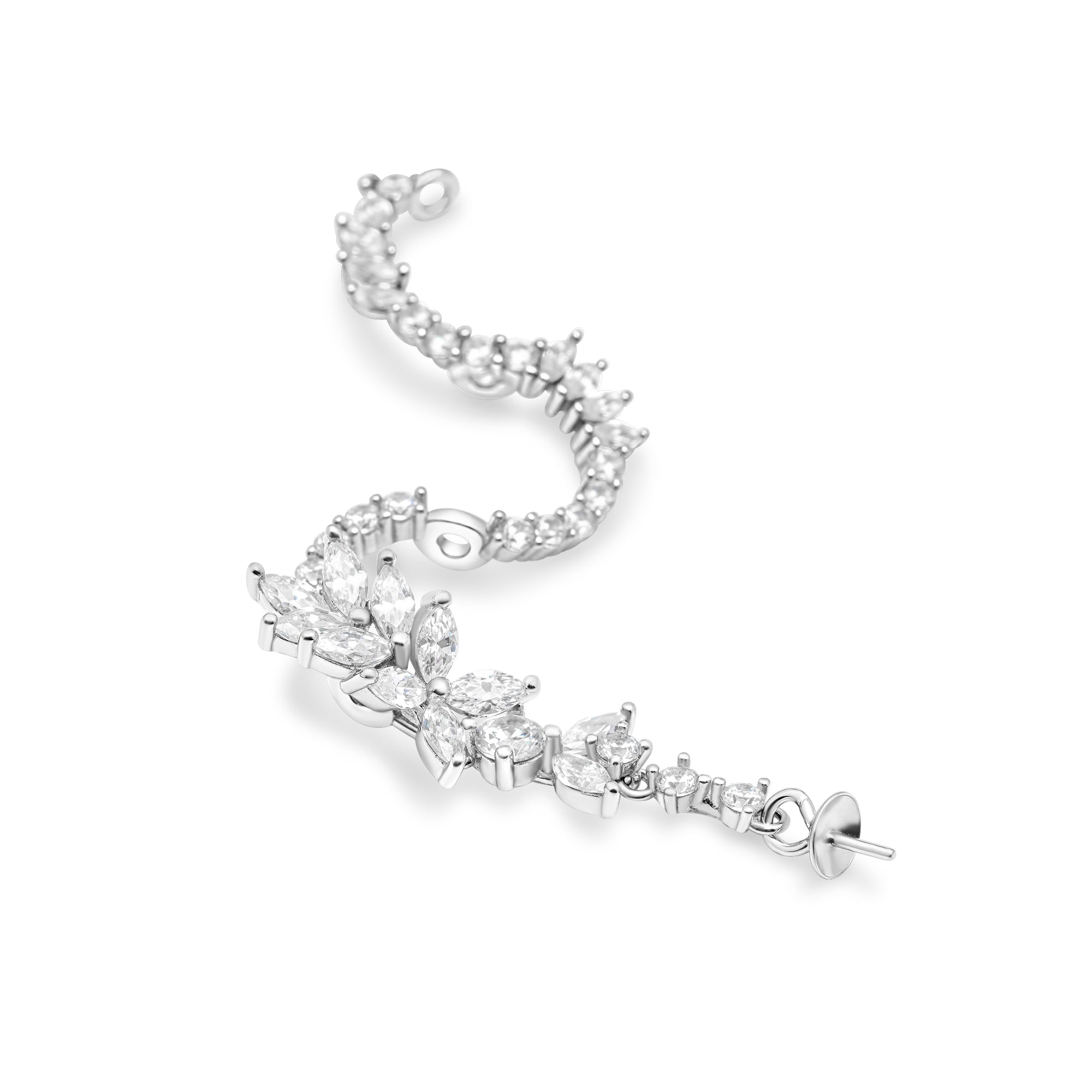 Pendant Clasps 925 Silver for pearl SC169