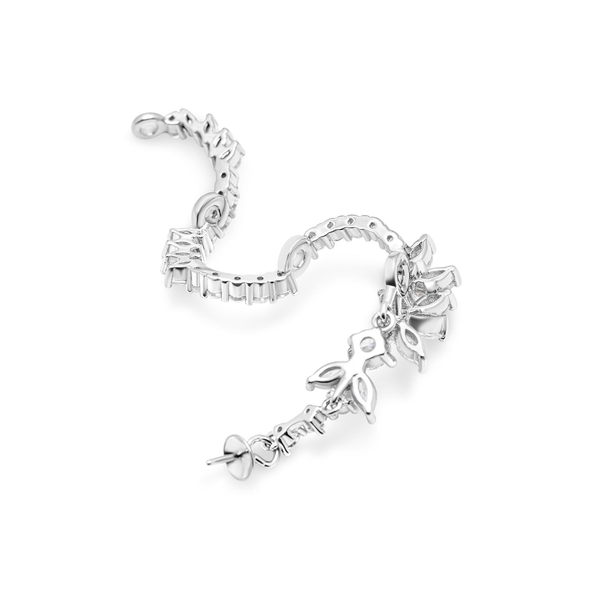 Pendant Clasps 925 Silver for pearl SC169