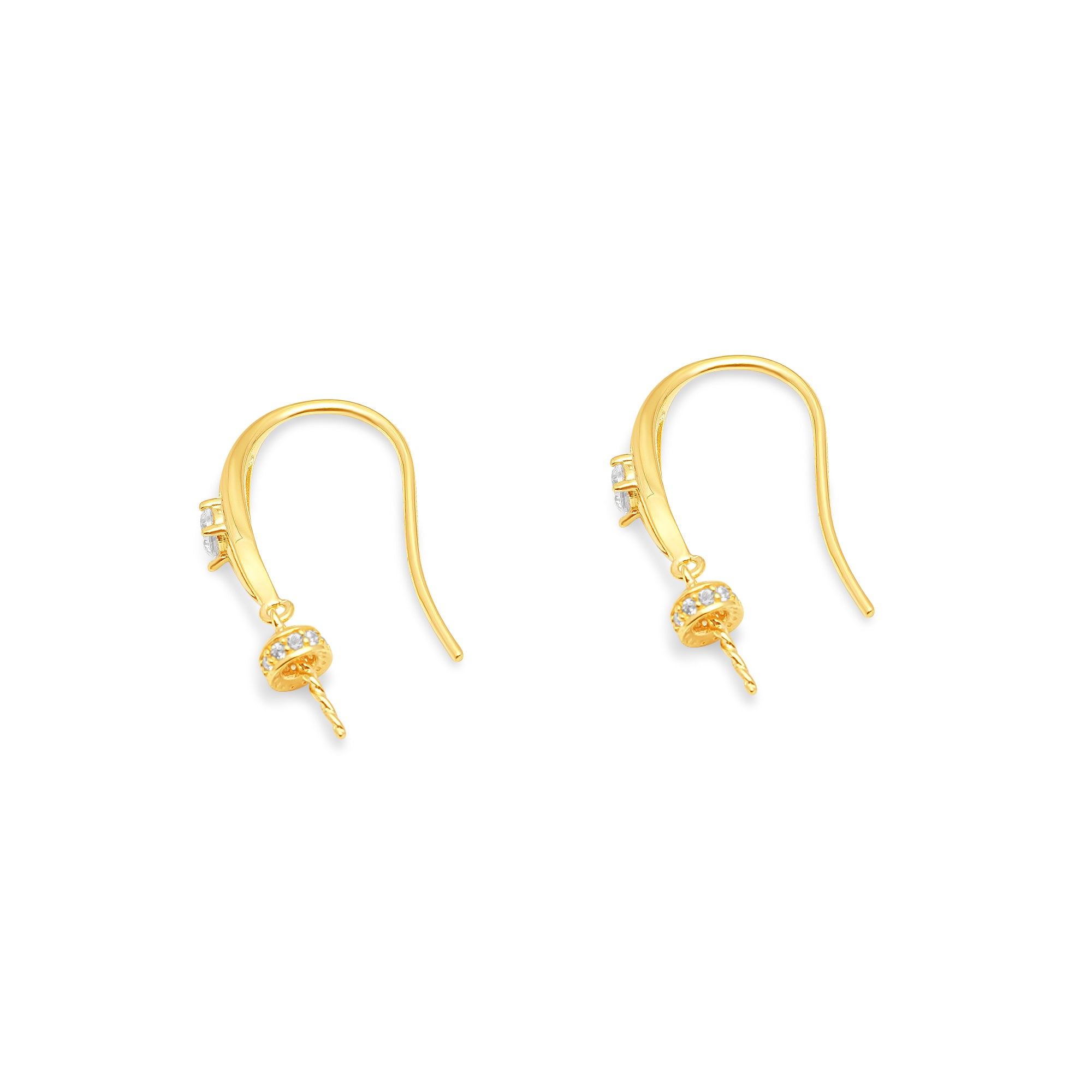 Dangle Earring Bails 925 Silver for Pearl SC174